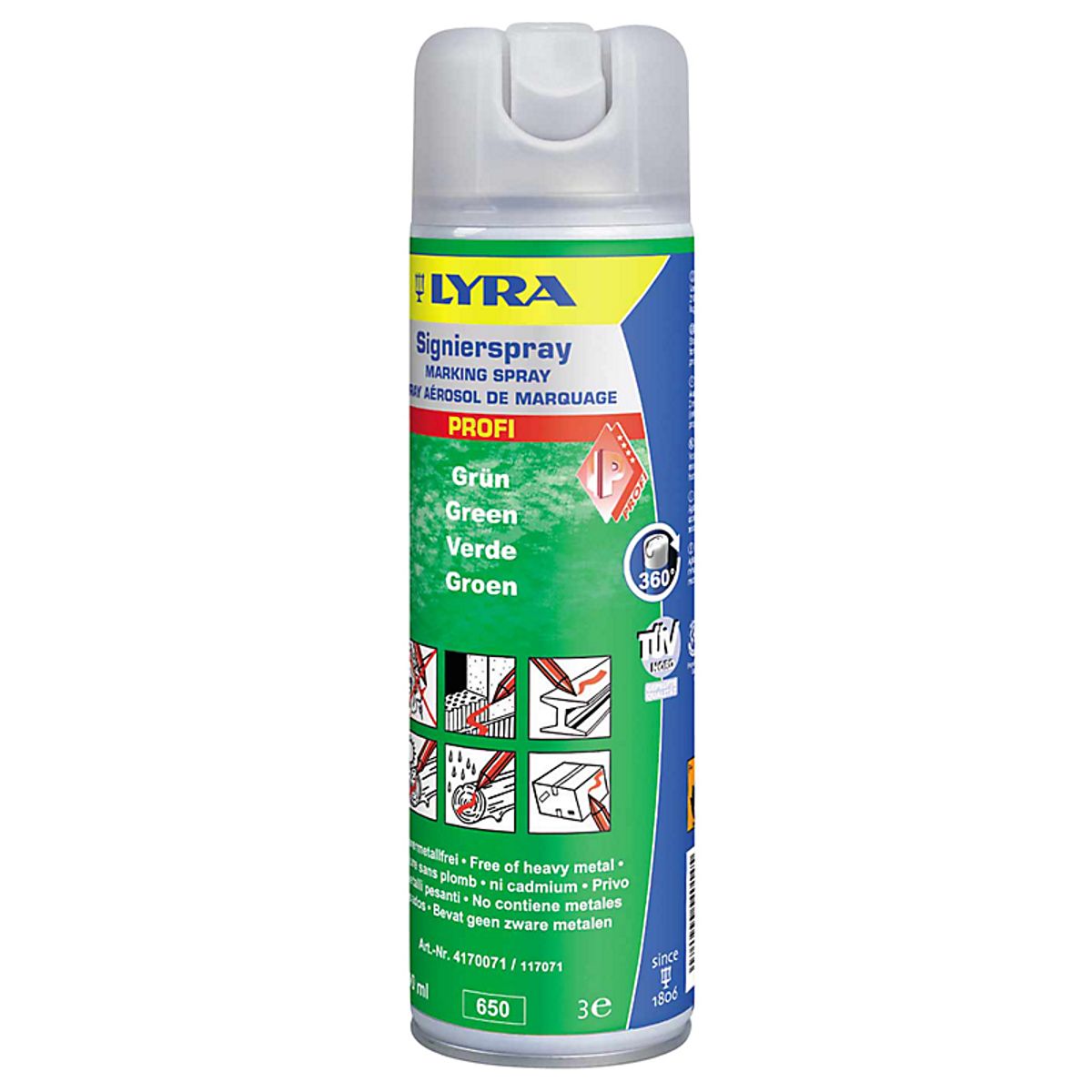 Lyra Markeringsspray Grøn - 500 ml