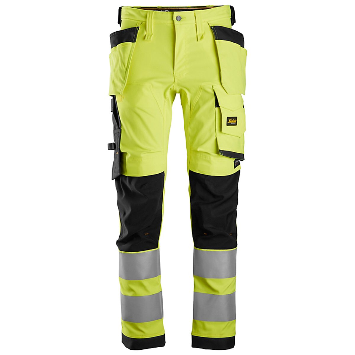 Snickers arbejdsbuks str. 56 Hi-vis gul/sort kl. 2 - normal lgd. med stretch - 6243