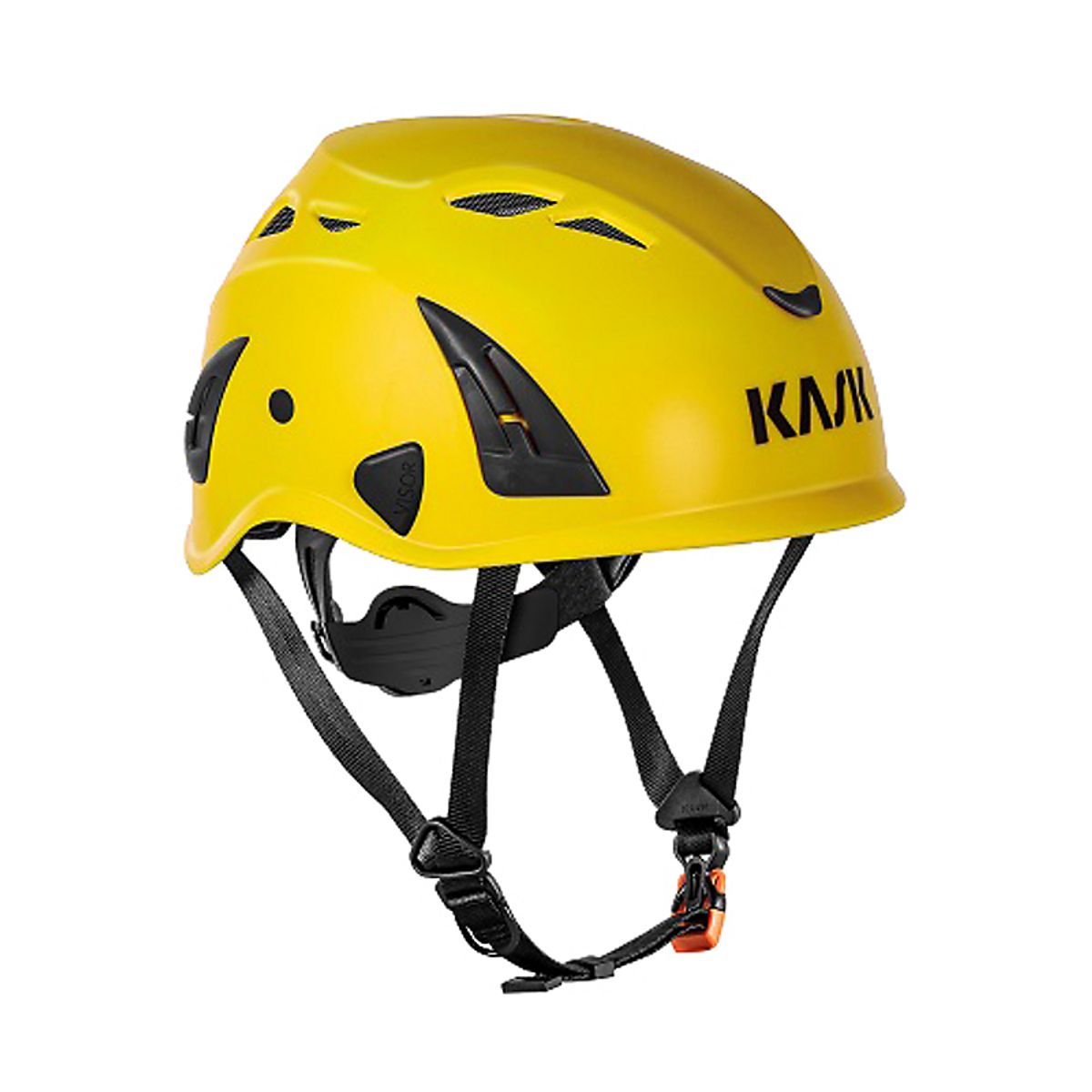 KASK sikkerhedshjelm gul Superplasma AQ, m/ventilation & hagerem, EN 397