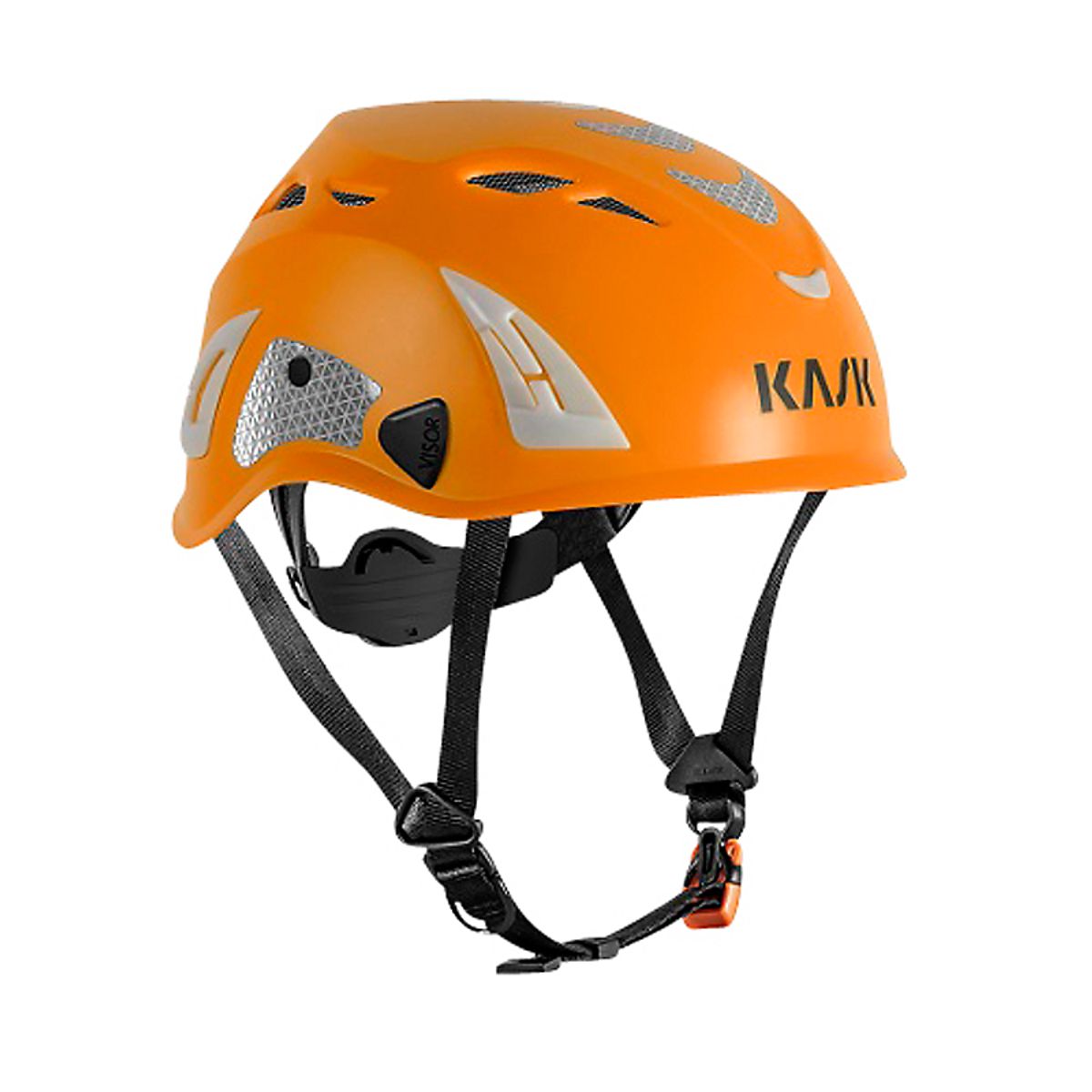 KASK sikkerhedshjelm orange Superplasma AQ Hi-Viz, m/ventilation & hagerem, EN 397