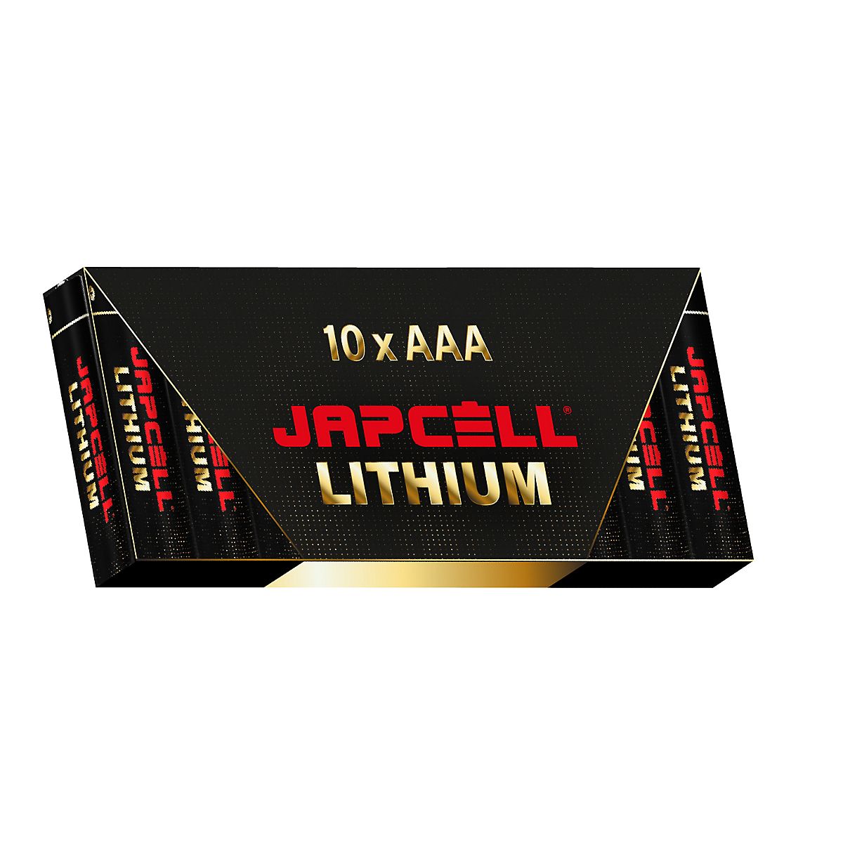 Japcell batteri 1,5V AAA, Lithium, 1200 mAh pakke a 10stk