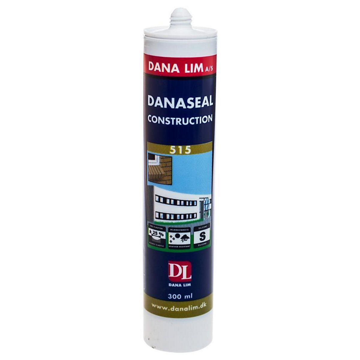 Dana Lim byggesilicone 515 lysgrå - 300 ml