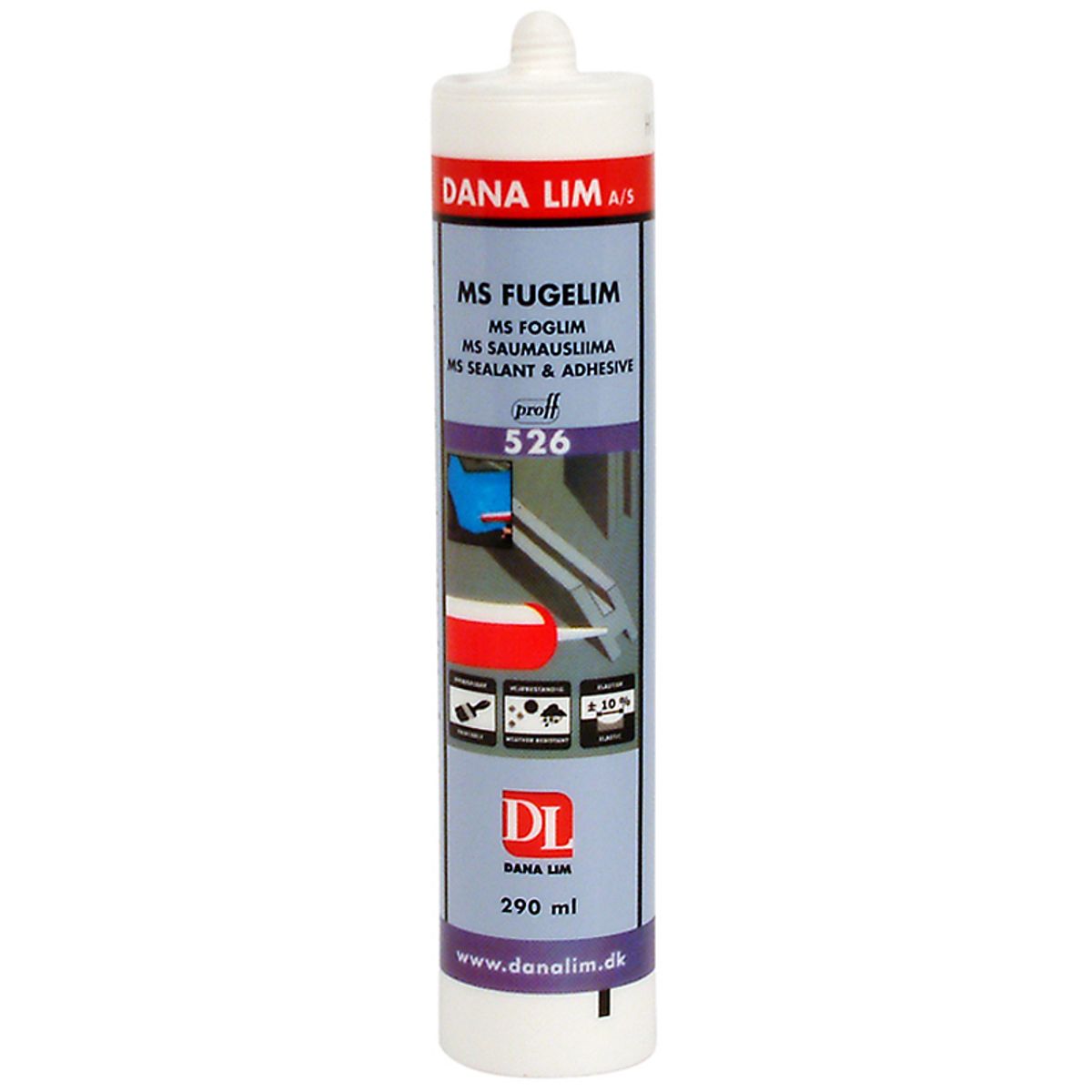 Dana Lim MS fugelim 526 hvid - 290 ml