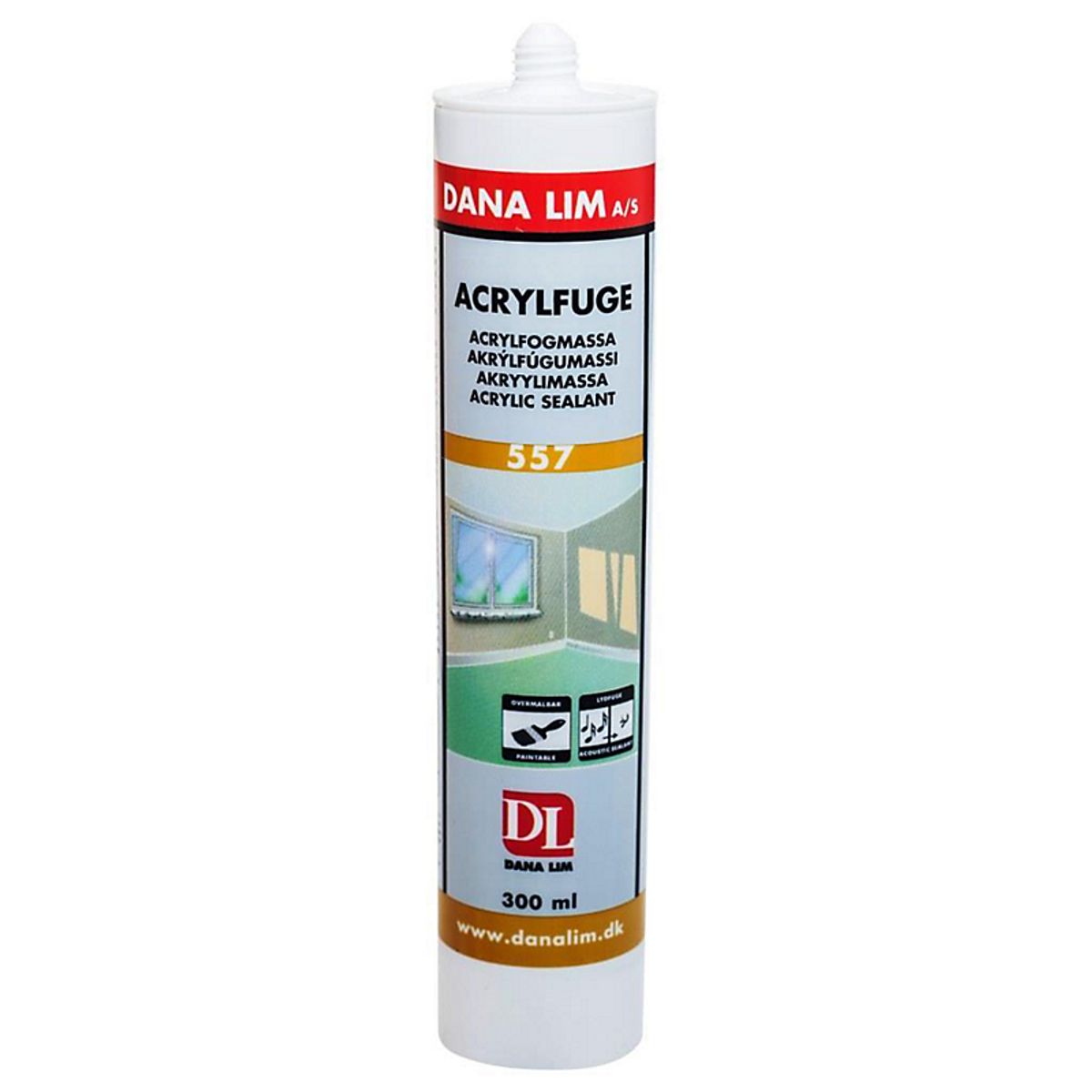 Dana Lim acrylfugemasse 557 grå - 300 ml