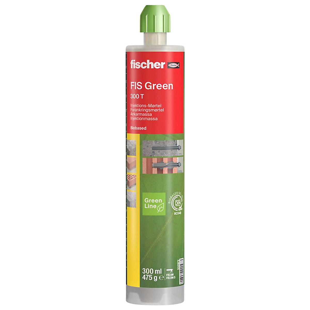 Fischer FIS injektionsmørtel Green 300 T, 300 ml.