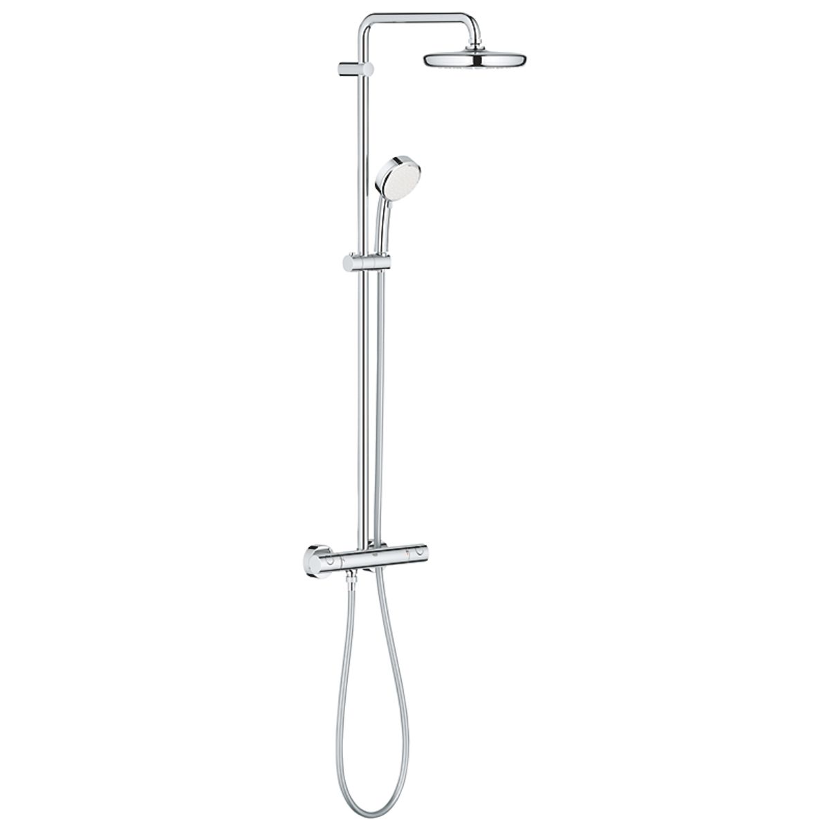 GROHE New Tempesta Cosmopolitan 210 brusesystem med termostat. Krom