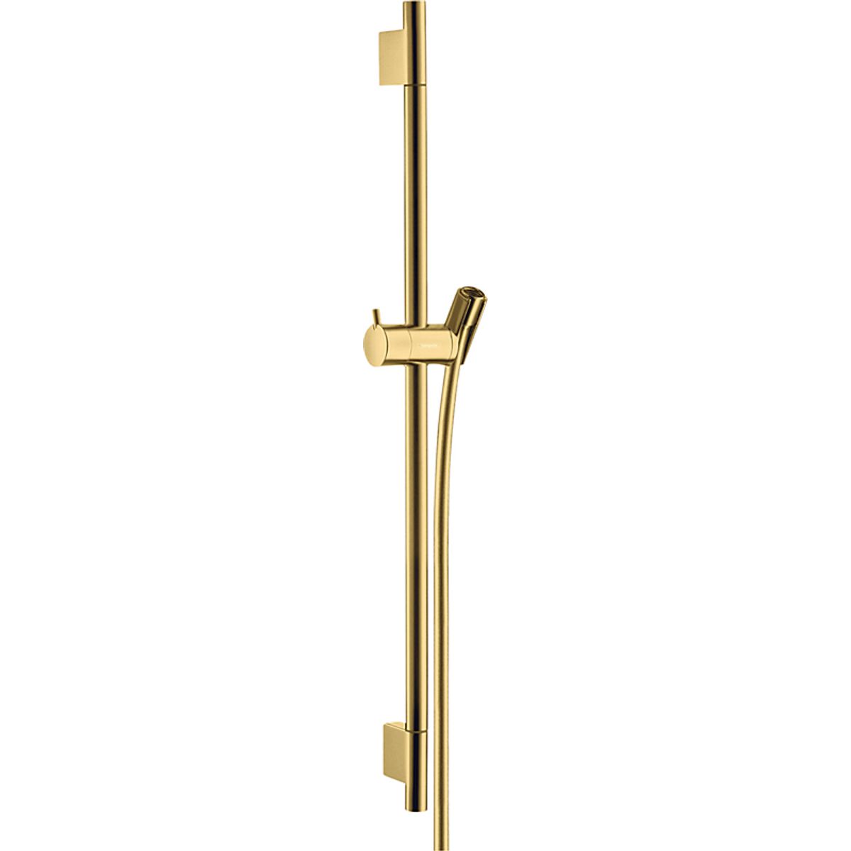 hansgrohe Unica'S Puro glidestang 65 cm med bruserslange 160 cm, Poleret guld-optik