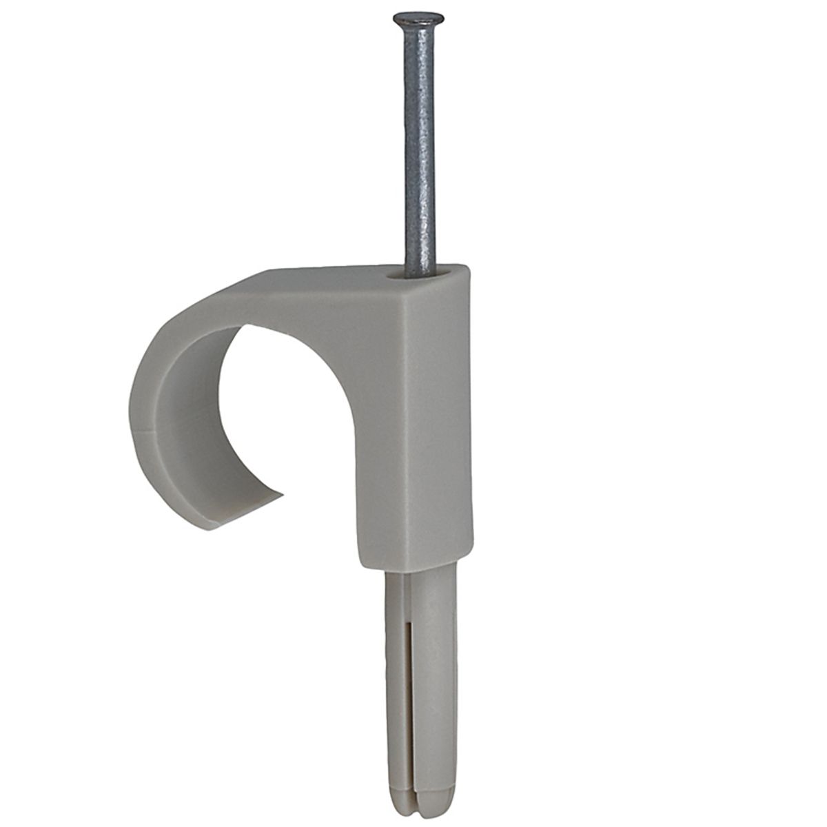 Tillex plug clips, PC 18-22 G, Søm 2,5x40mm, Bor 5,5-6mm, Grå, 50 stk.