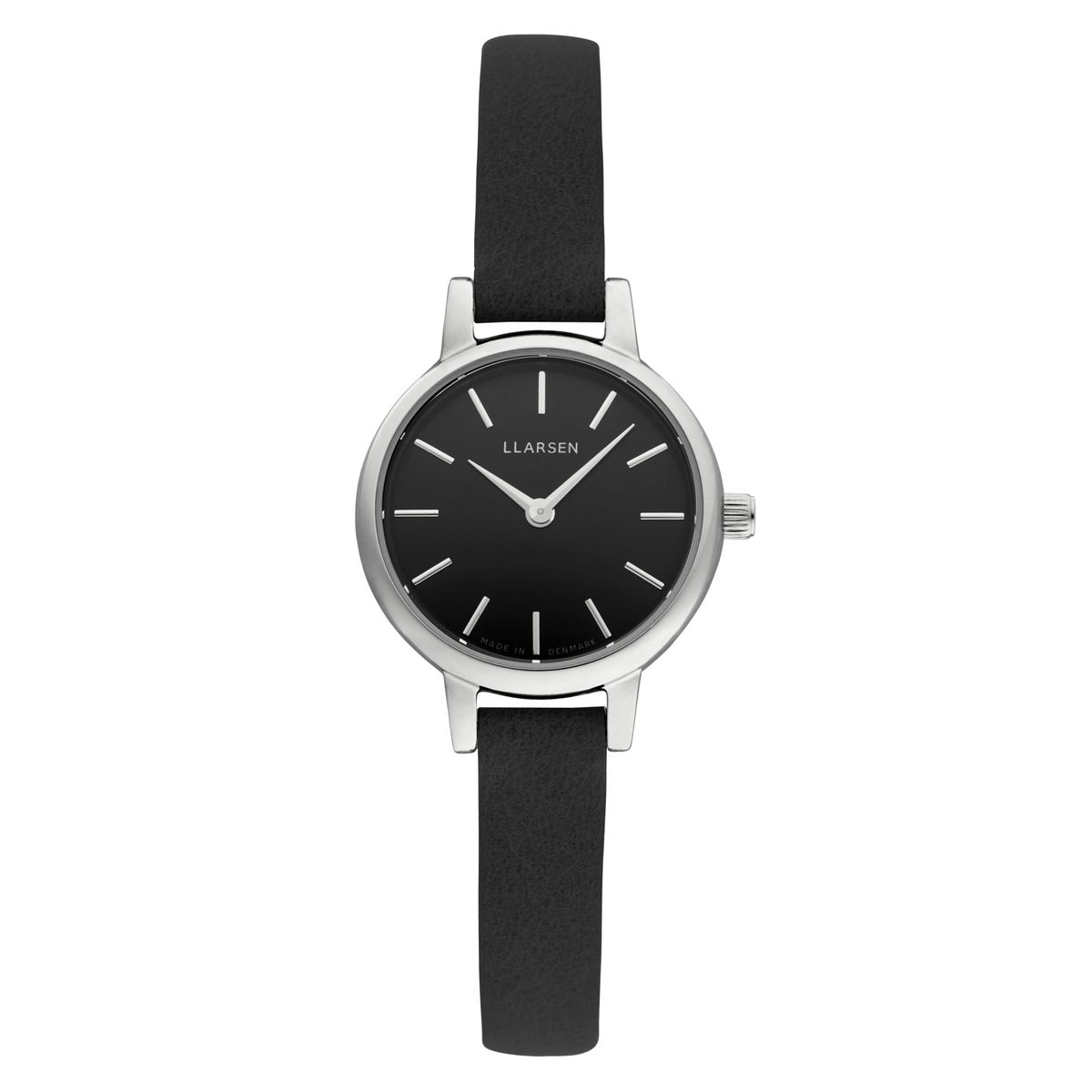 LLARSEN Lykke Steel Watch Coal Leather Dameur