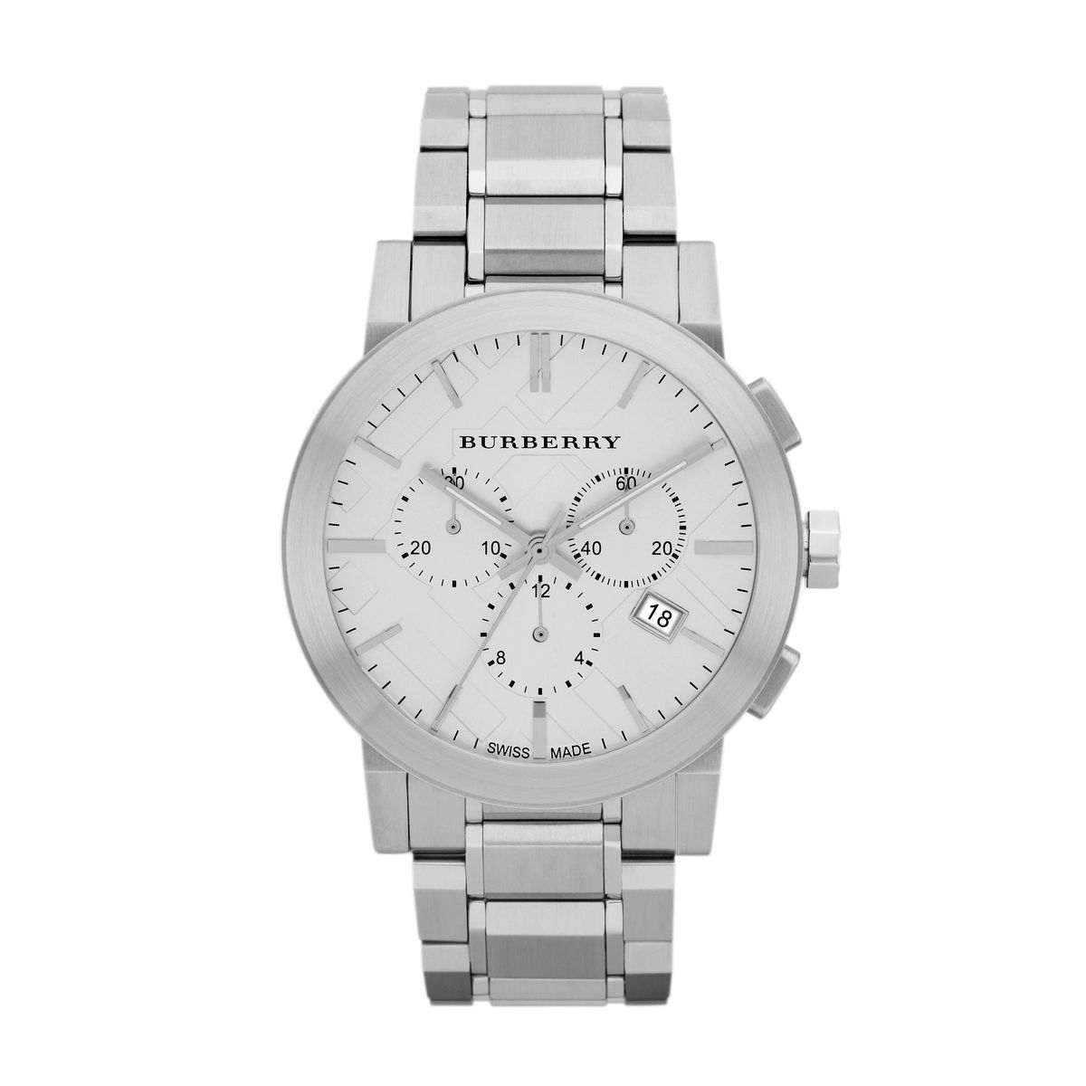 BURBERRY "The City" Steel Herreur BU9350