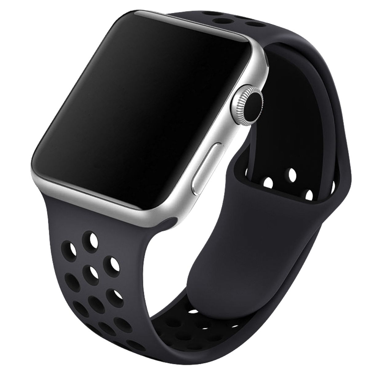 Apple Watch rem 38mm / 40mm sort silikone