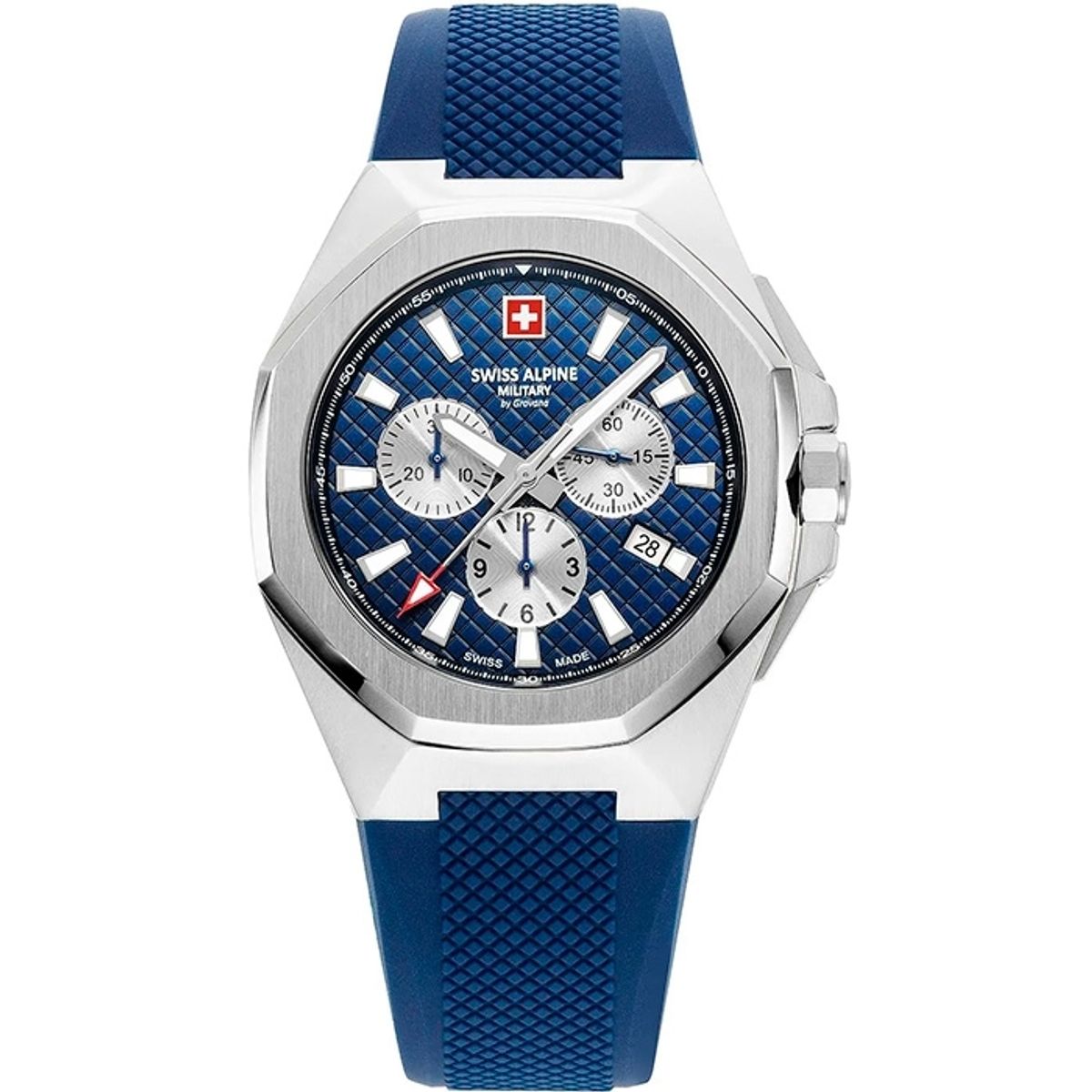 Swiss Alpine Milietary Typhoon Chronograph DeepBlue Herreur