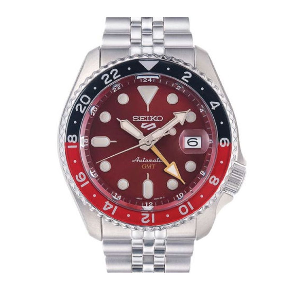 Seiko 5 Sports Automatic GMT Red Herreur