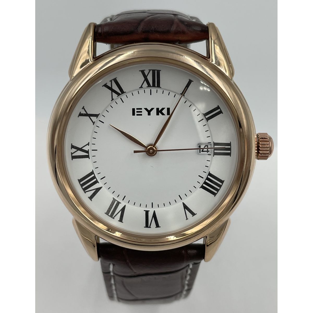 EYKI Roma Rosegold Brown Leather Dameur