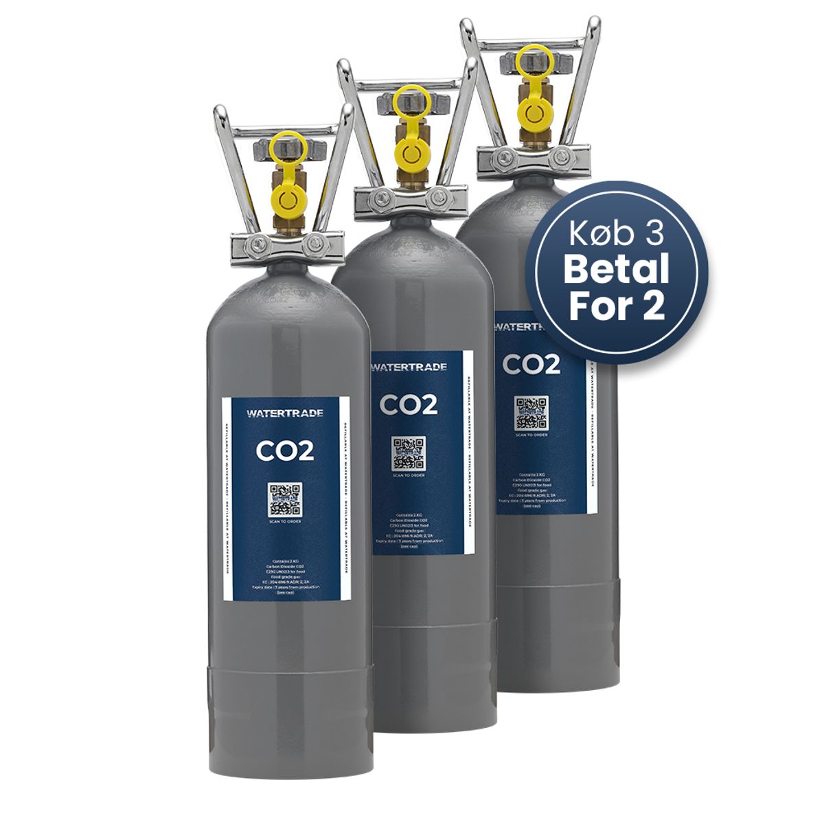 2 kg CO2 startsæt (3 pak)