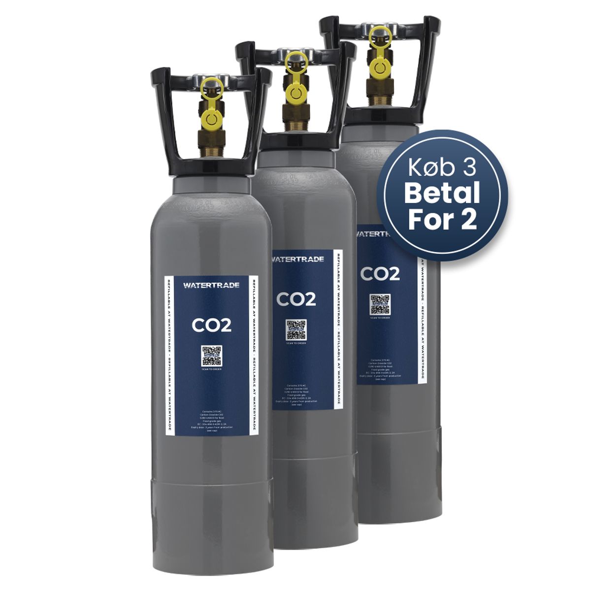 3.75 kg CO2 startsæt (3 pak)