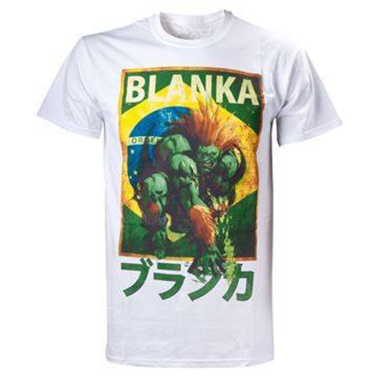 Street Fighter Blanka Character T-shirt - Hvid (S)