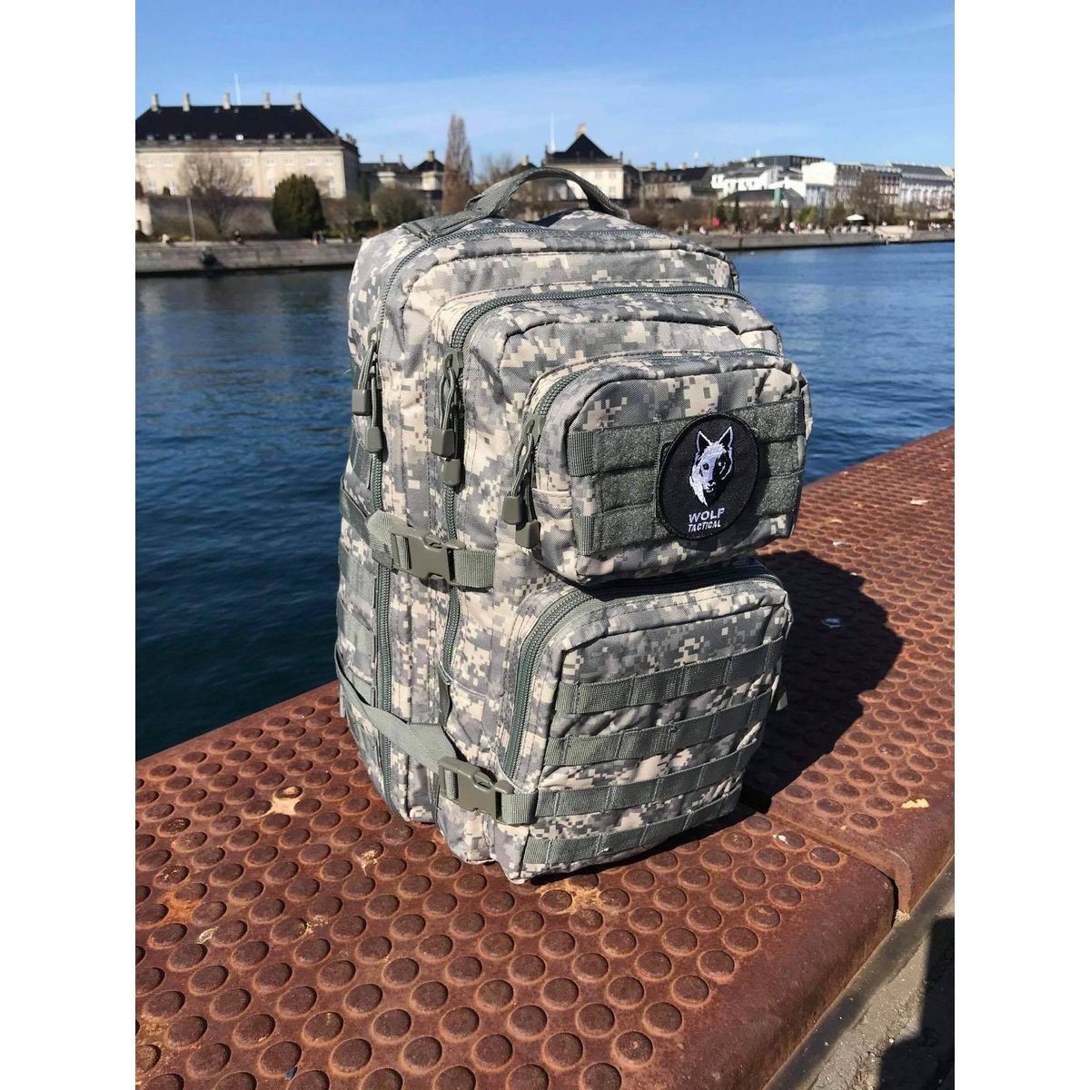 GRÅ CAMO RYGSÆK | US ASSAULT PACK LARGE AT-DIGITAL - MIL-TEC