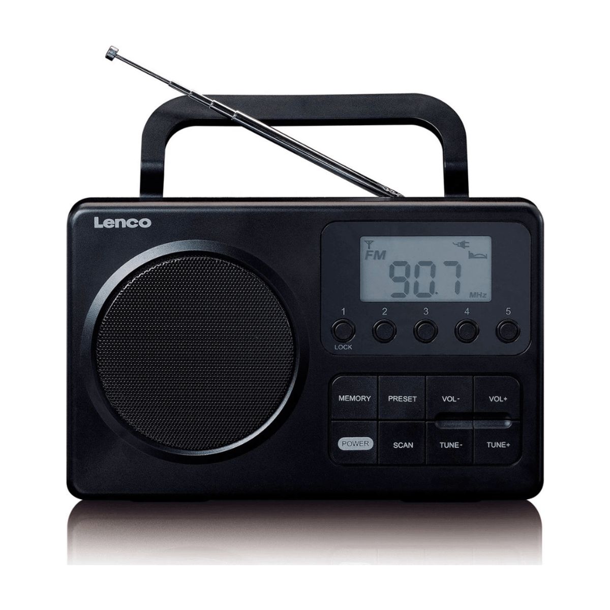 Transportabel FM Radio MPR-035 - Sort - Lenco