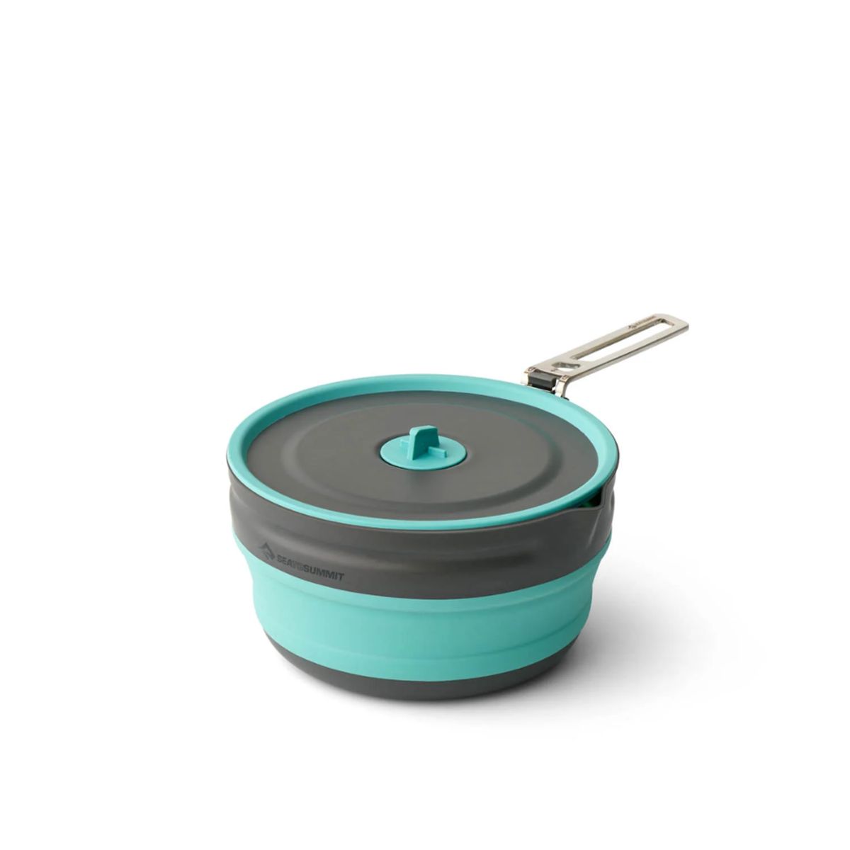 Sammenklappelig gryde 2.2L - Frontier Ultralight Collapsible Pouring Pot - Sea to Summit - Aqua Sea Blue