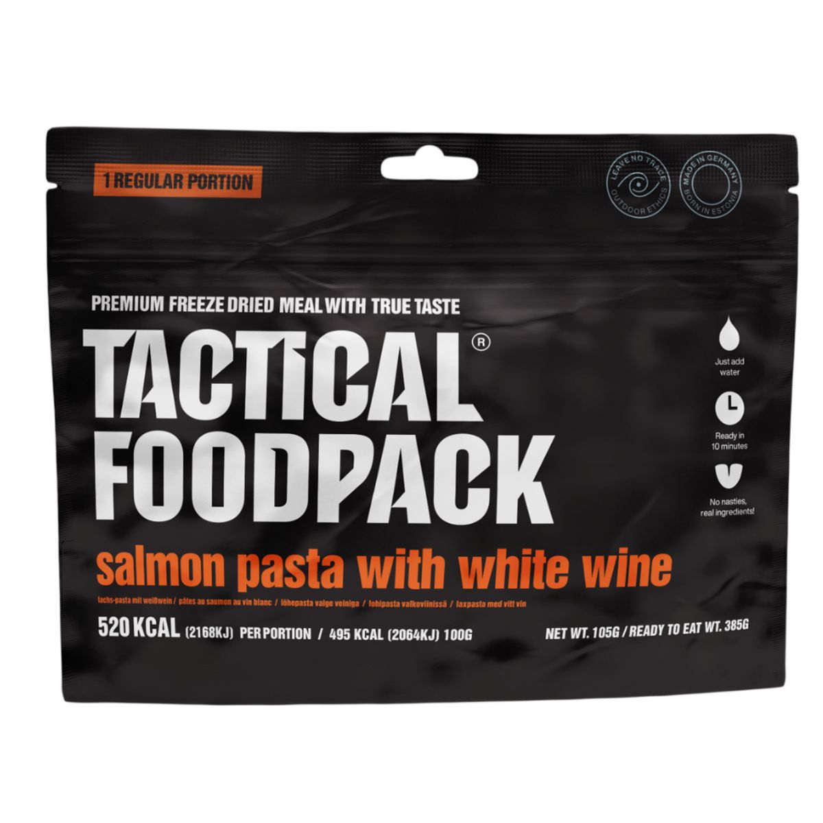 Pasta med laks og hvidvin - Tactical Foodpack®