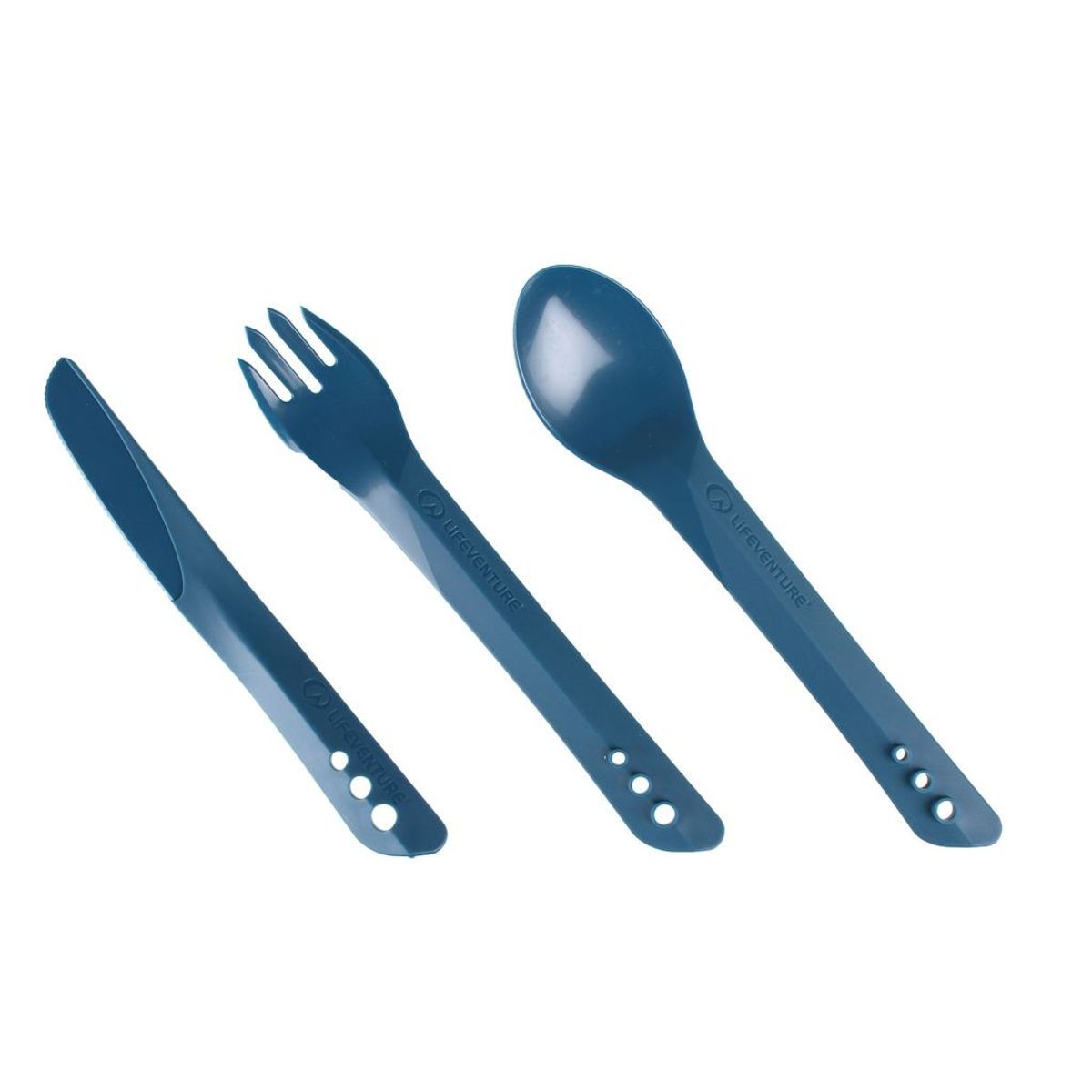 Plastik bestik | Ellipse Cutlery Set - Liveventure - Blå