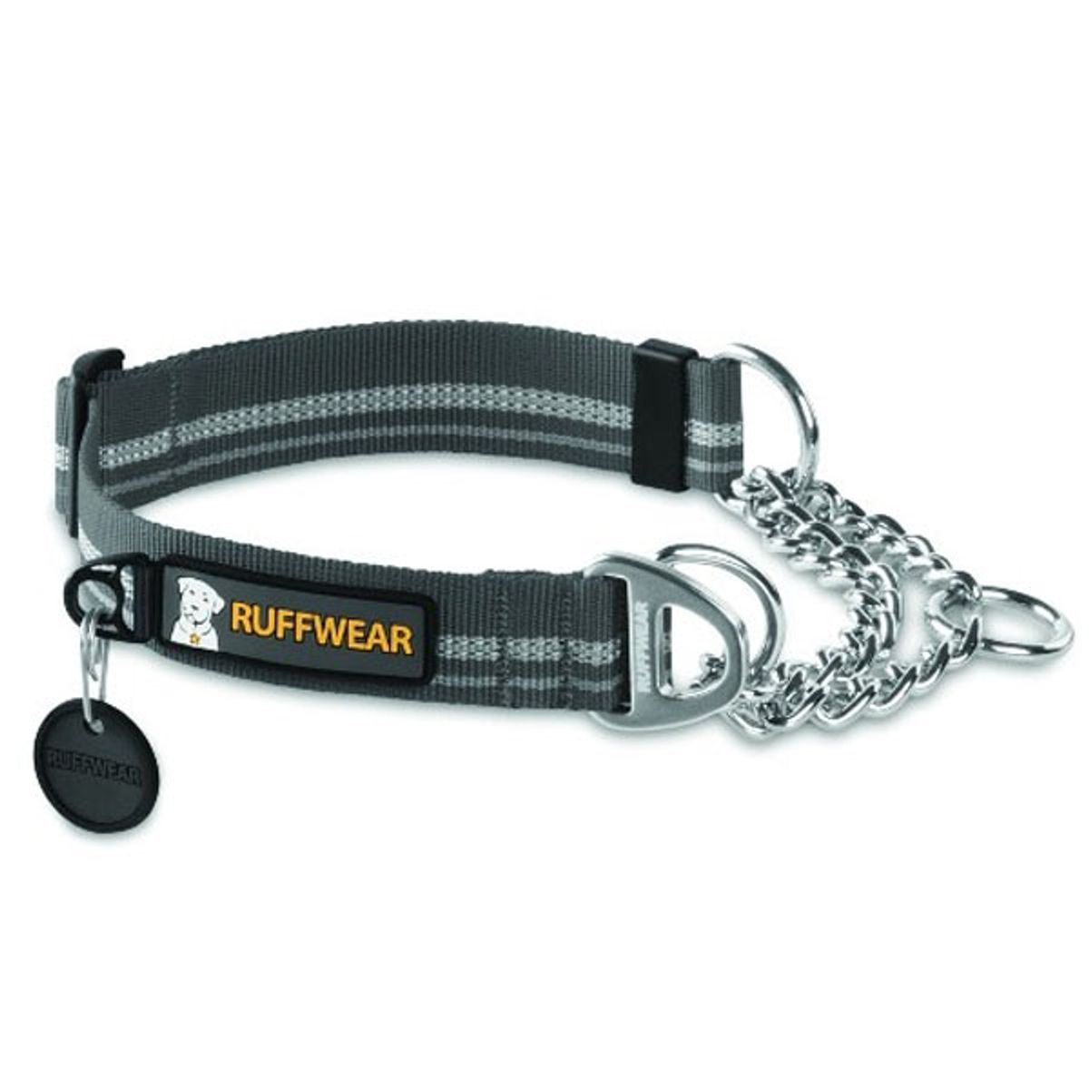 Ruffwear Chain Reaction halvkvæl hundehalsbånd-Grå-S