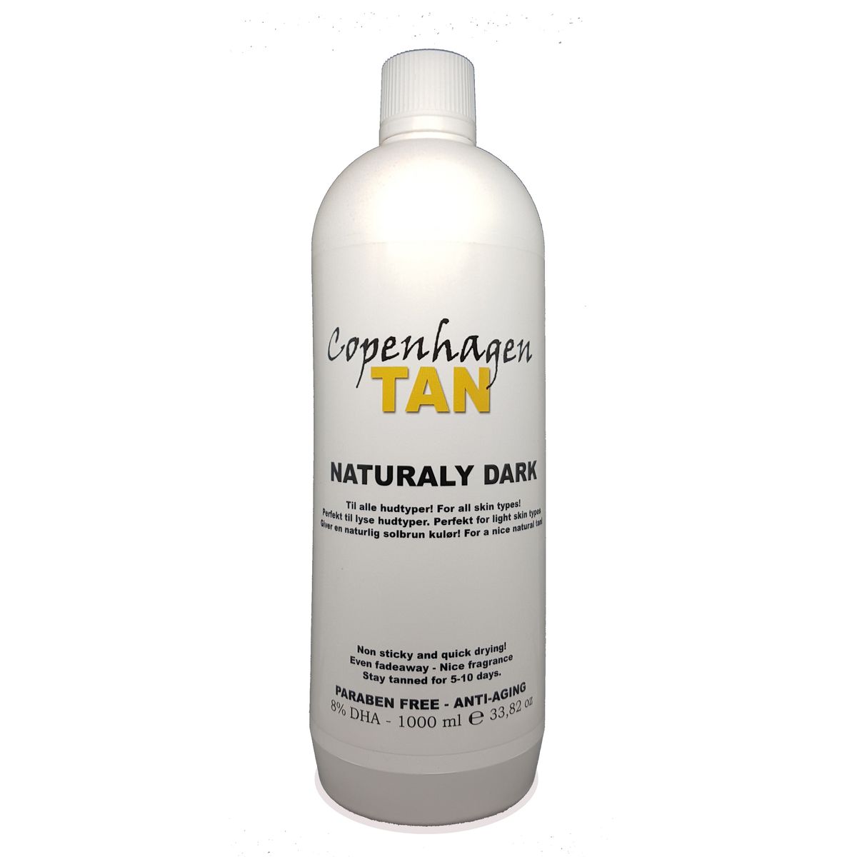 Spray tan væske 8%, Naturaly Dark CopenhagenTAN - 1 liter