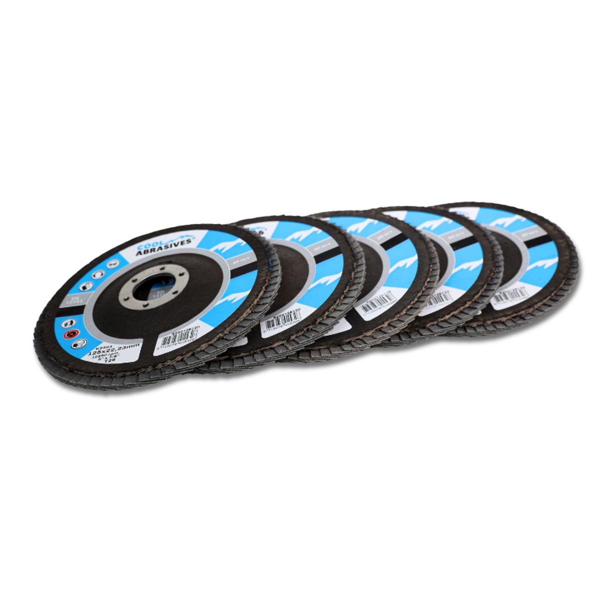 Ø125mm Zirkon Lamelflapskiver (Cool Flap Disc) - 5 stk. Korn P120