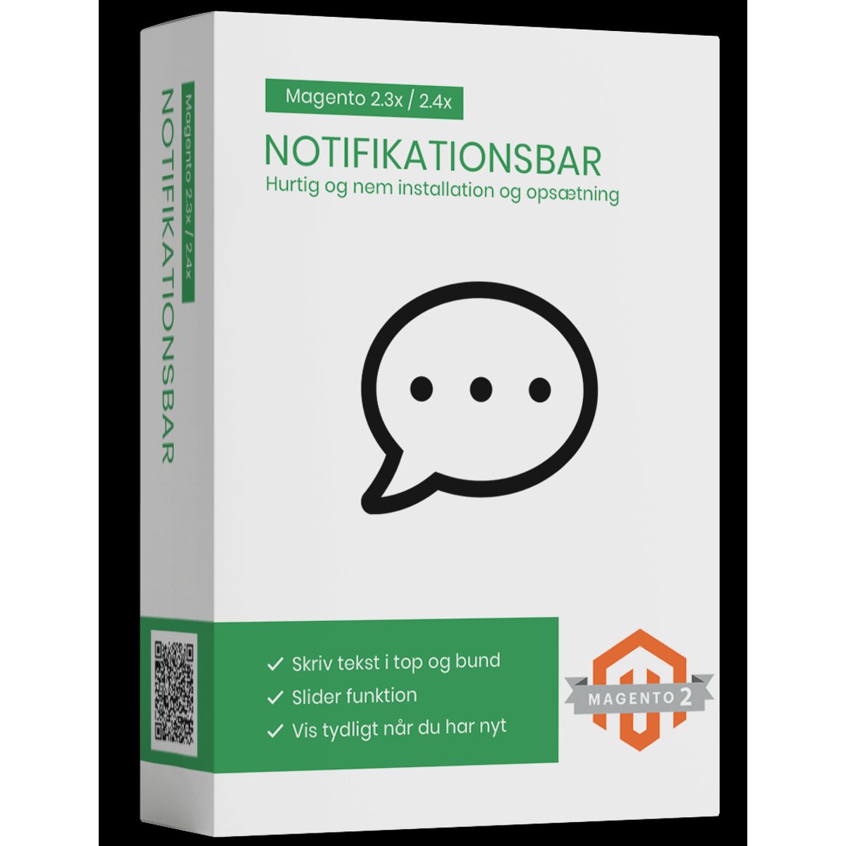 Notifikationsbar magento2 modul