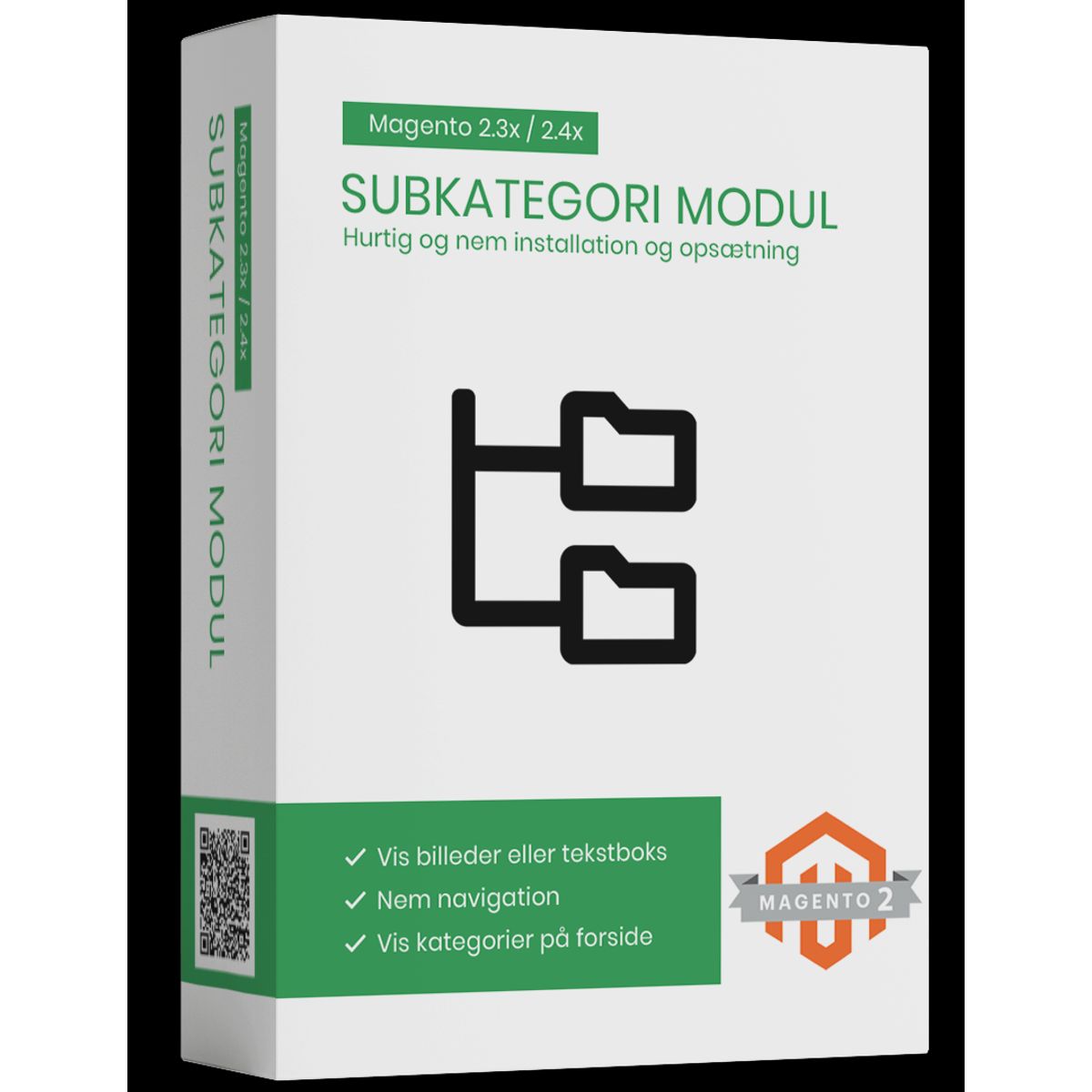 Magento2 subcategory billeder eller tekstbokse