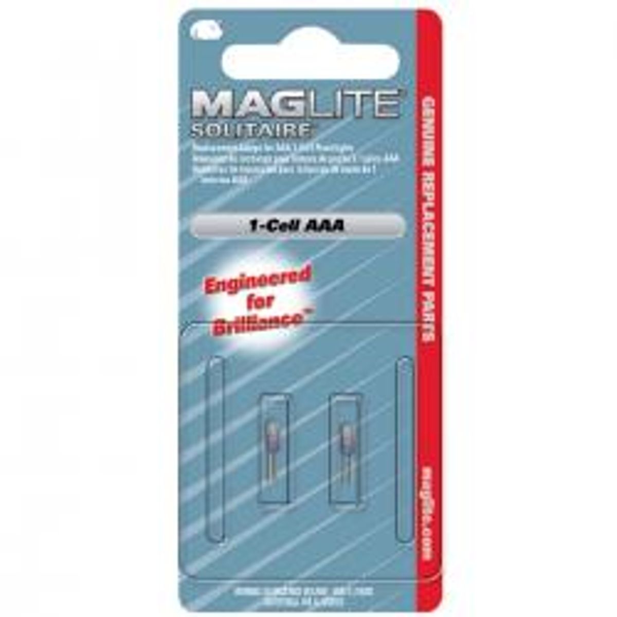 Maglite Replacement Lamp-Bulb for Solitaire 1-Cell AAA Flashlight - 2-pak