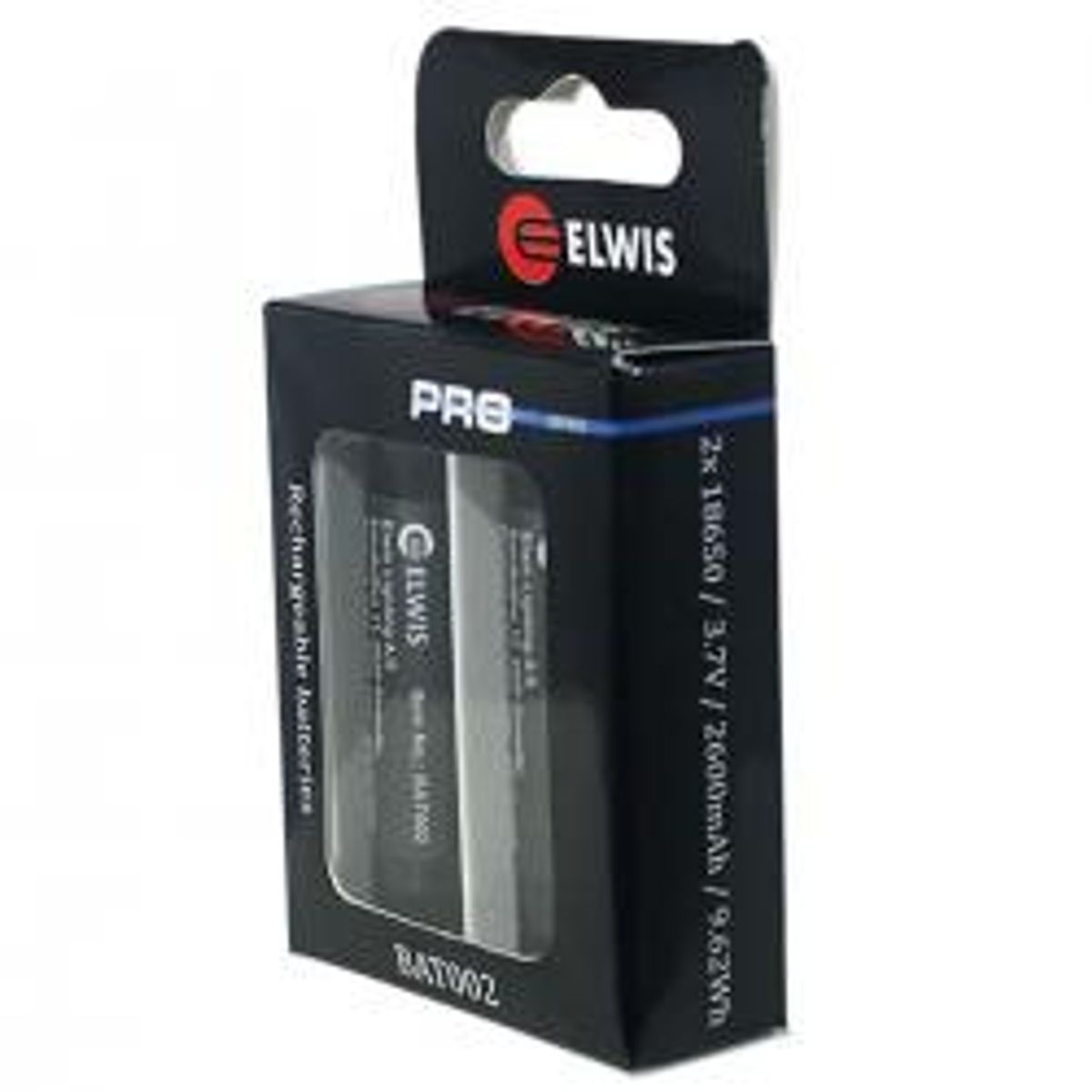 Elwis BAT002 18650 Genopladeligt Batteri - 2 stk.