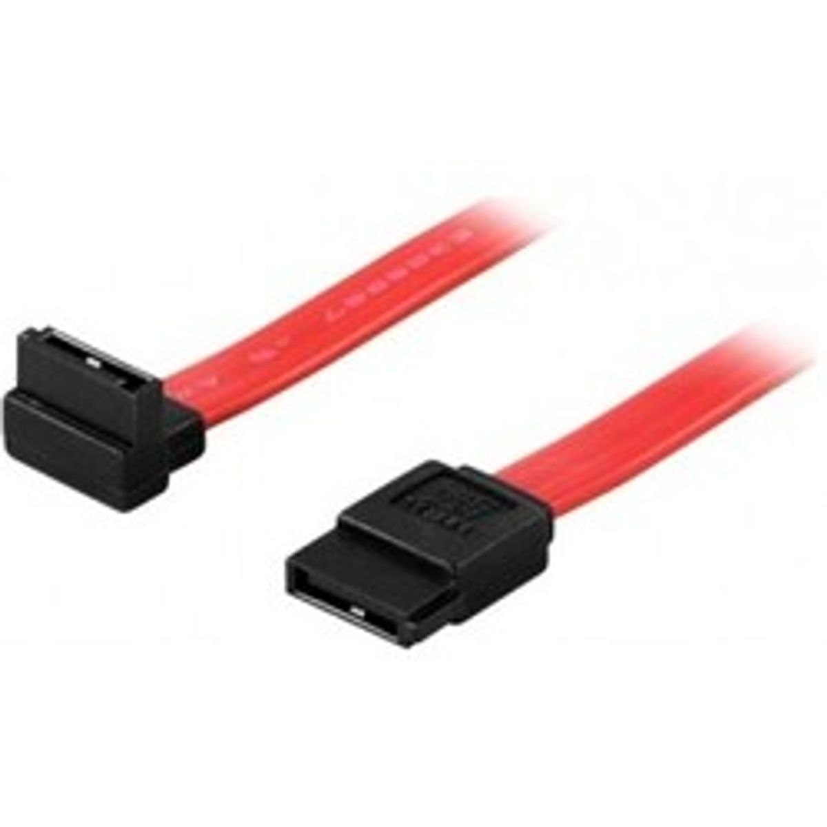 Deltaco Sata/sas Cable Straight - Angled Up 0,3m - Ledning