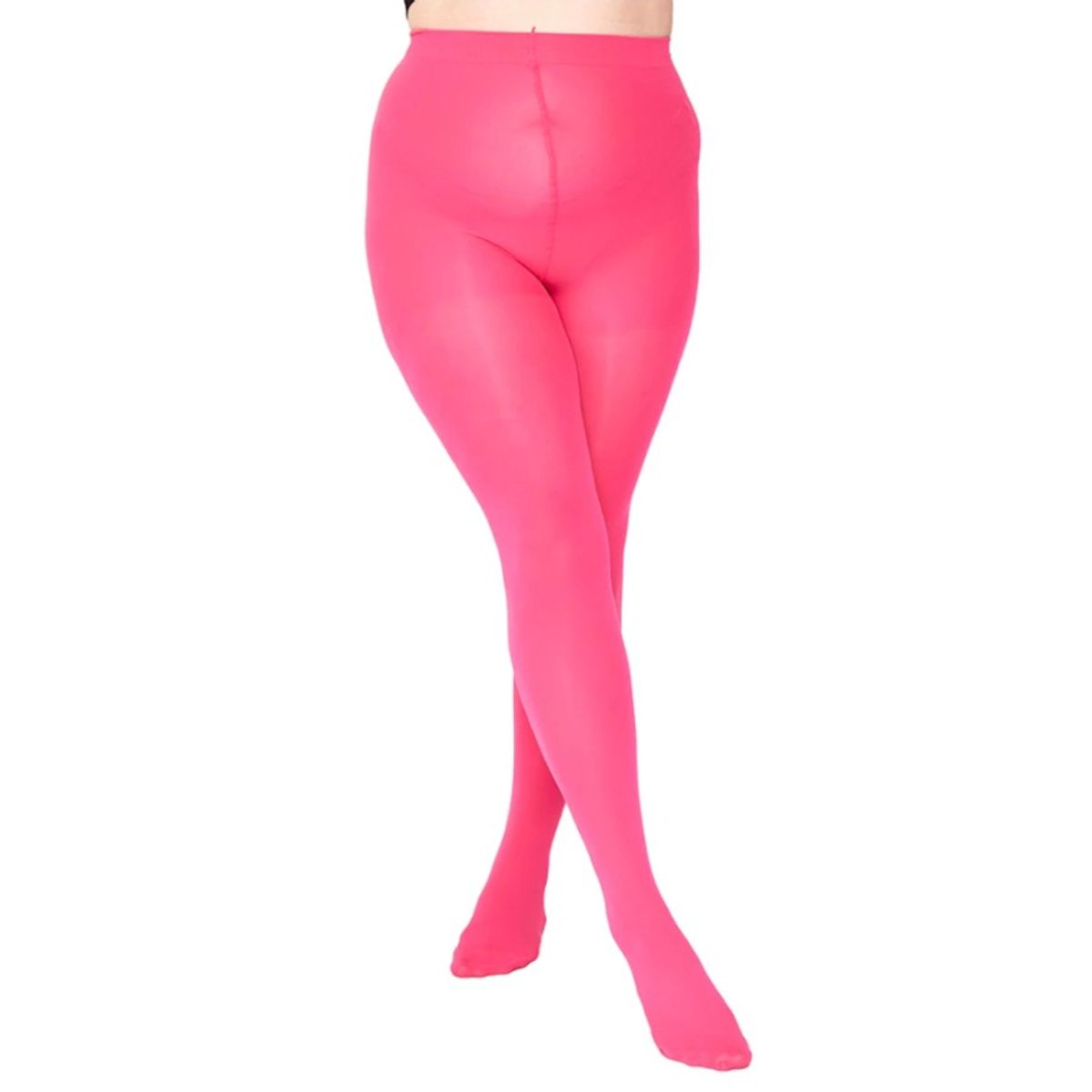 Shocking Pink 50 Denier Curvy Super Stretch Strømpebukser