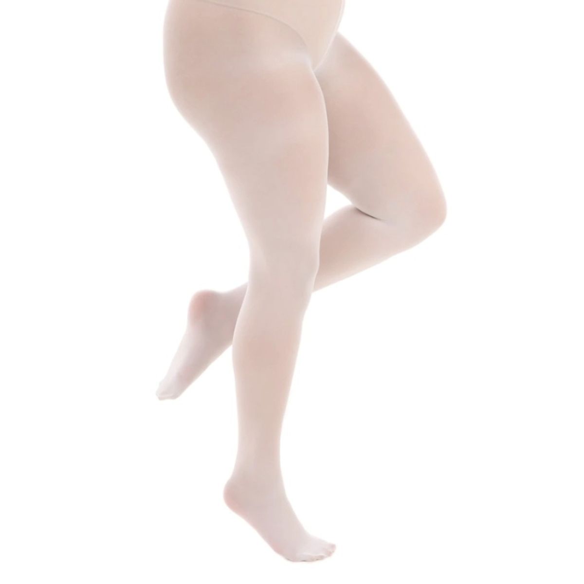 White 50 Denier Curvy Super Stretch Strømpebukser