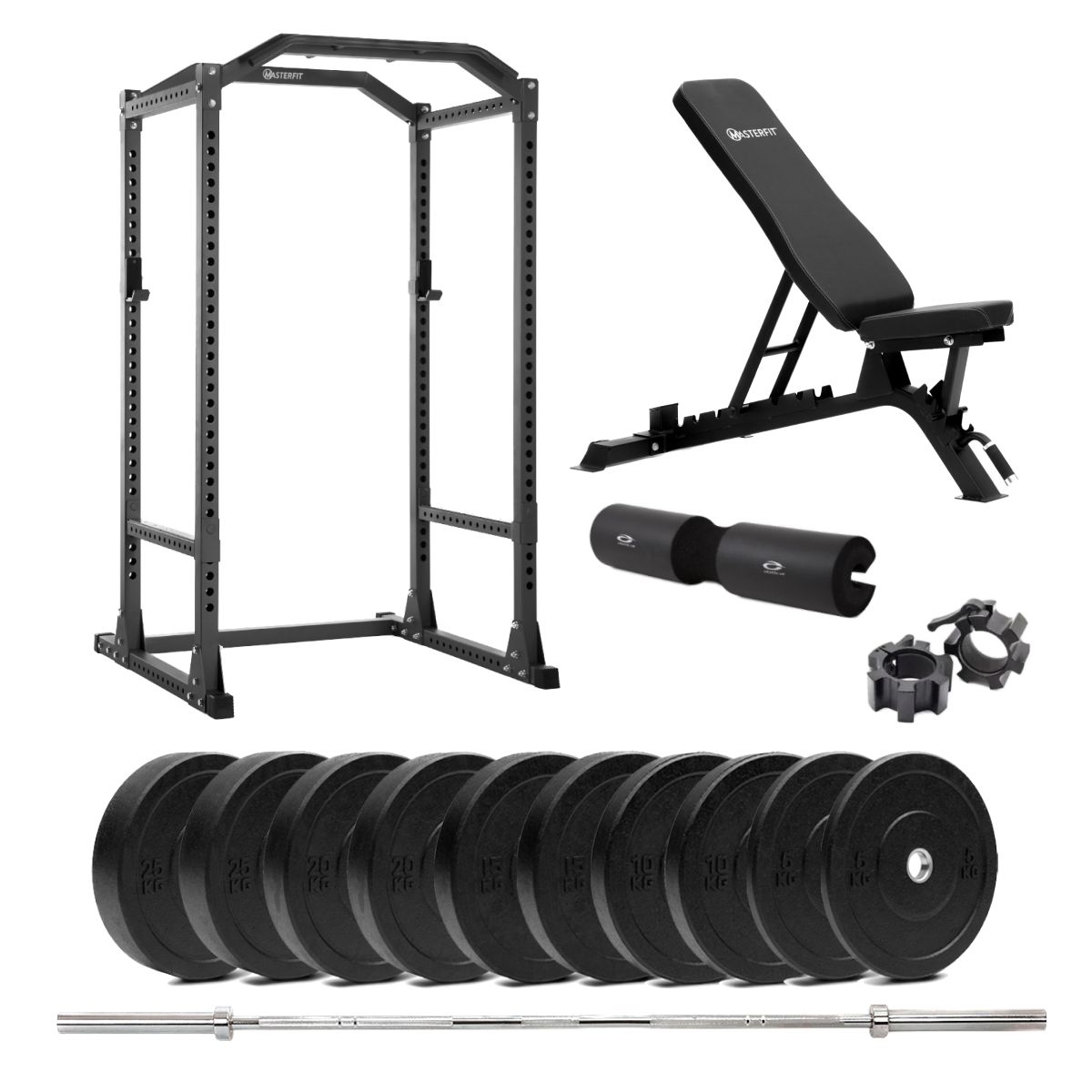 Masterfit 400 Power Rack Bumper Styrkepakke - 120 kg