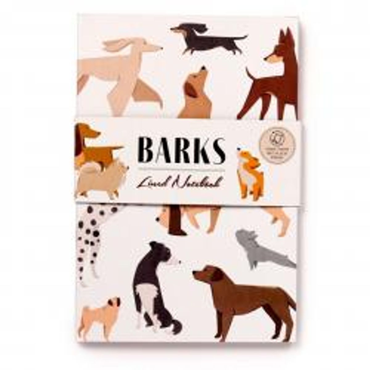 Puckator Barks Dog Recycled Paper A5 Notebook - Notesblok