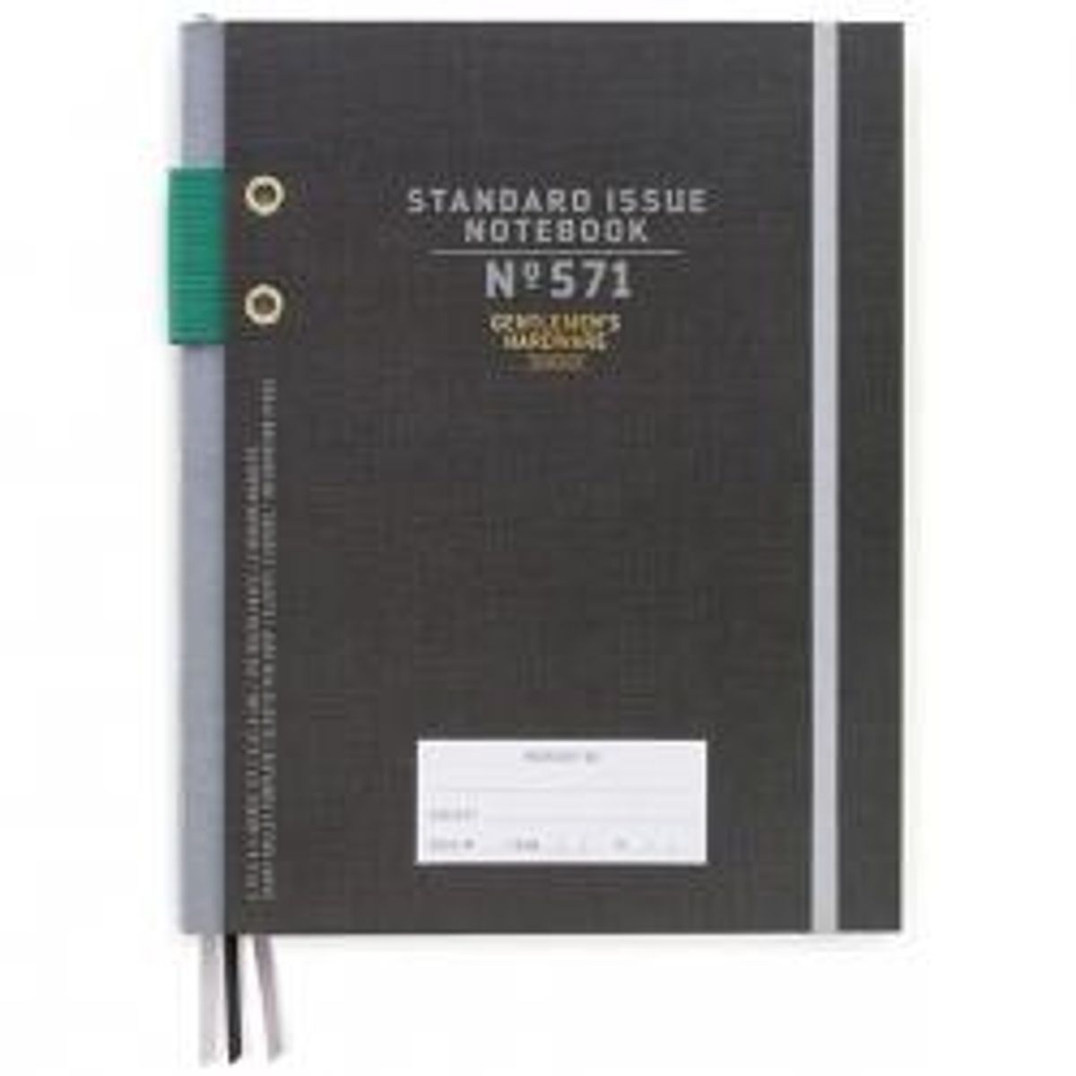 Gentlemen's Hardware Notebook Black Standard Issue - Notesbog