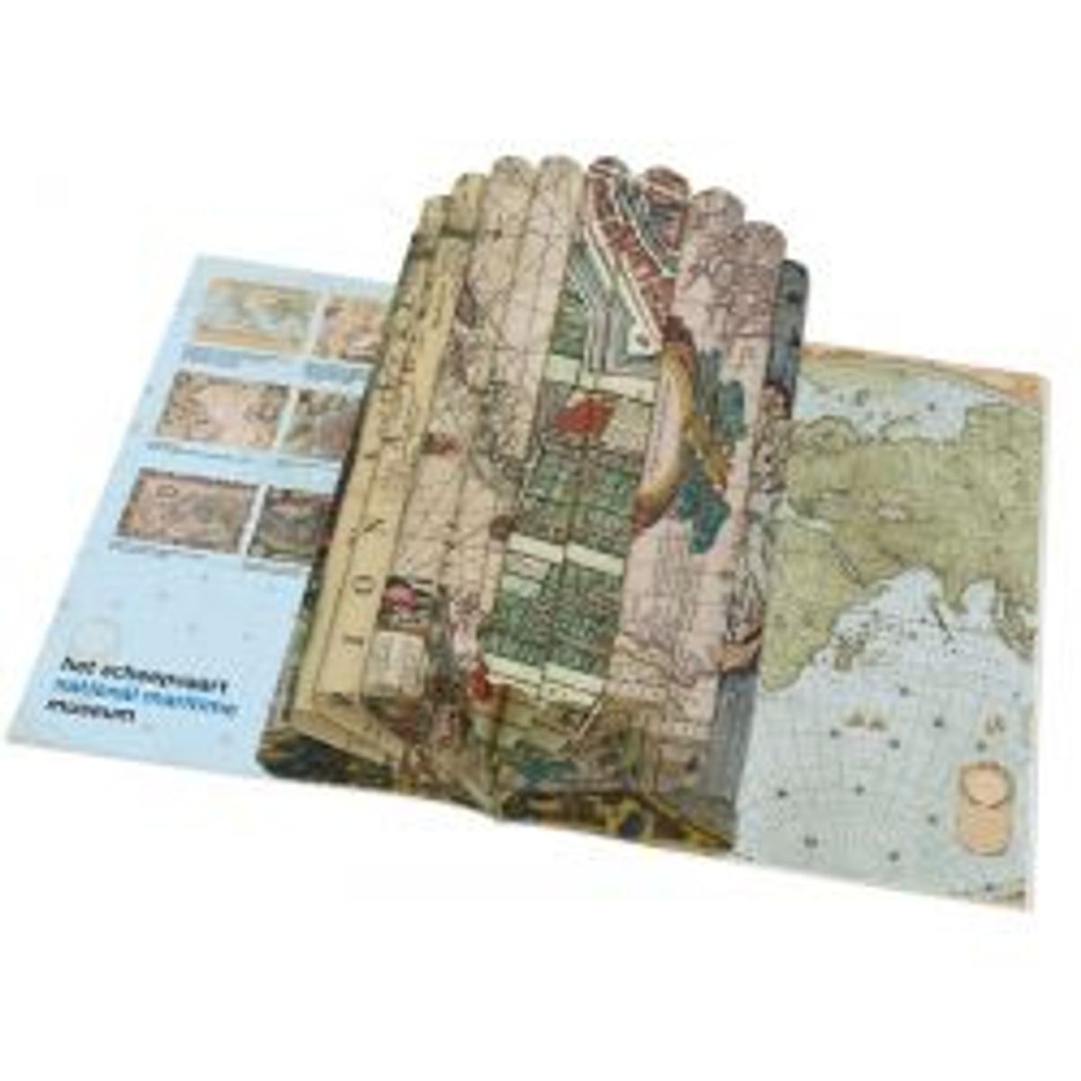 Bekking & Blitz Wrapping Paper Book World Map - Gavepapir