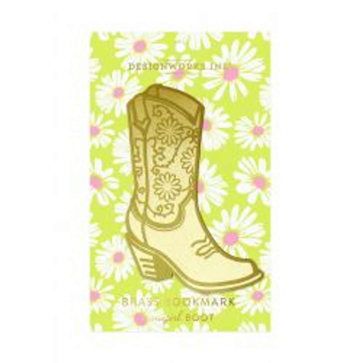 Designworks Ink Large Metal Bookmark Cowgirl Boot - Bogmærke