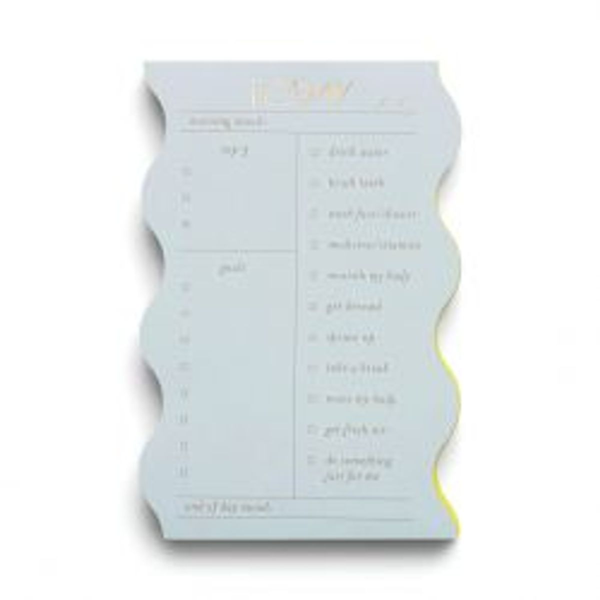 Designworks Ink Notepad For The Day - Light Blue - Notesblok