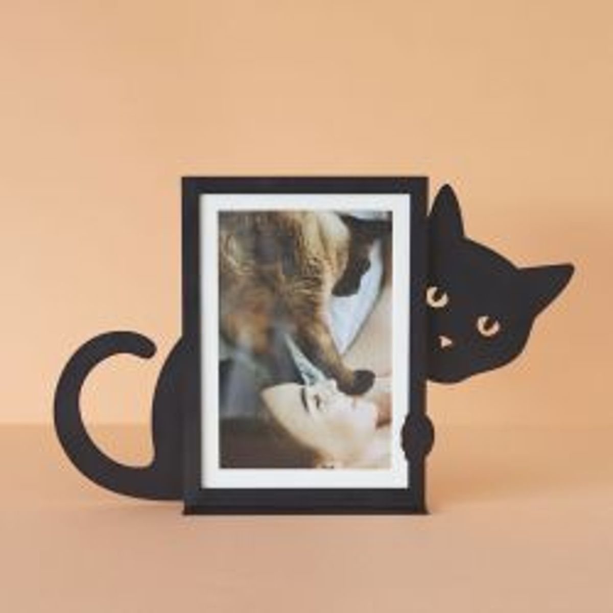 Balvi Frame,hidden Cat,vertical,black,metal - Ramme