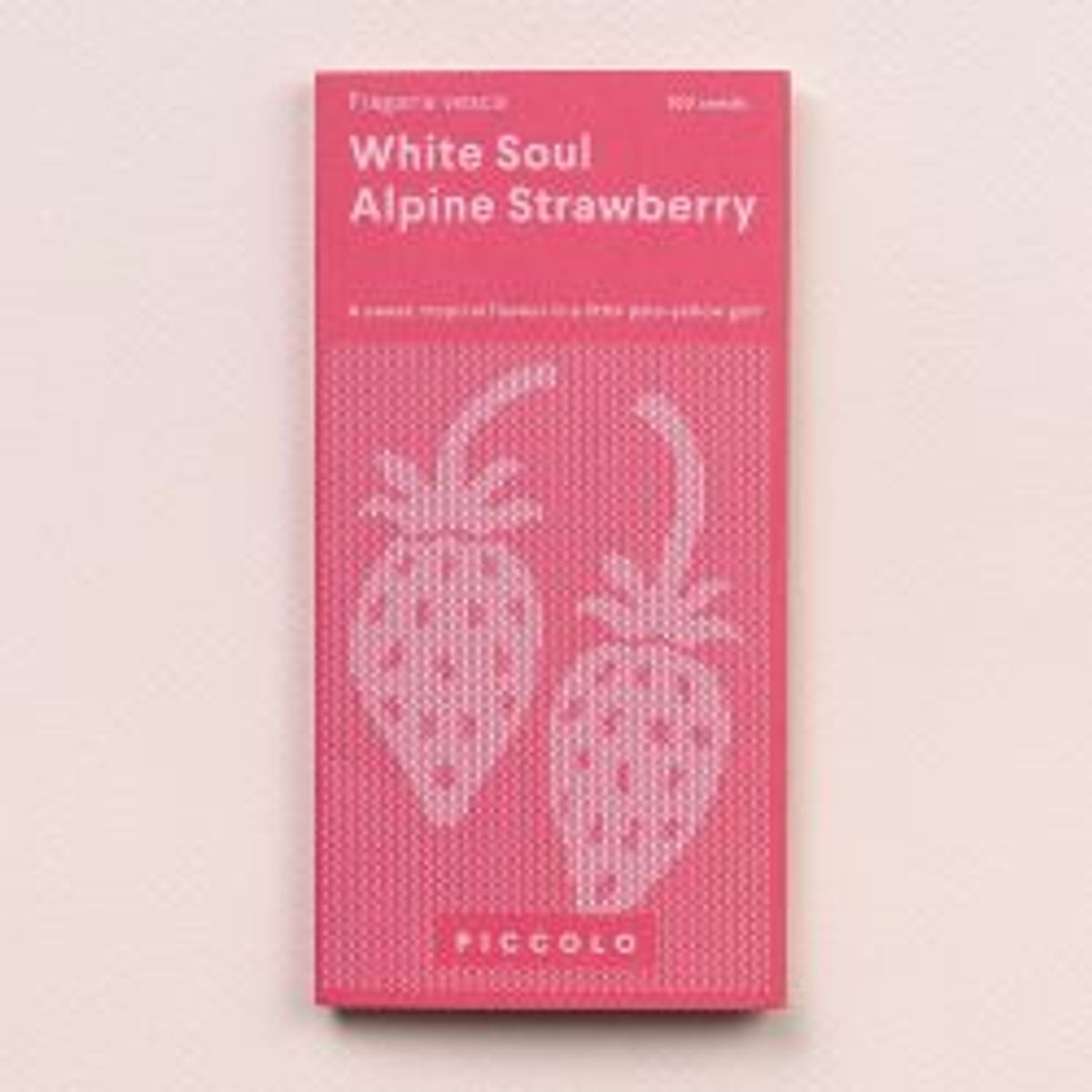 Piccolo Seeds Alpine Strawberry White Soul - Frø