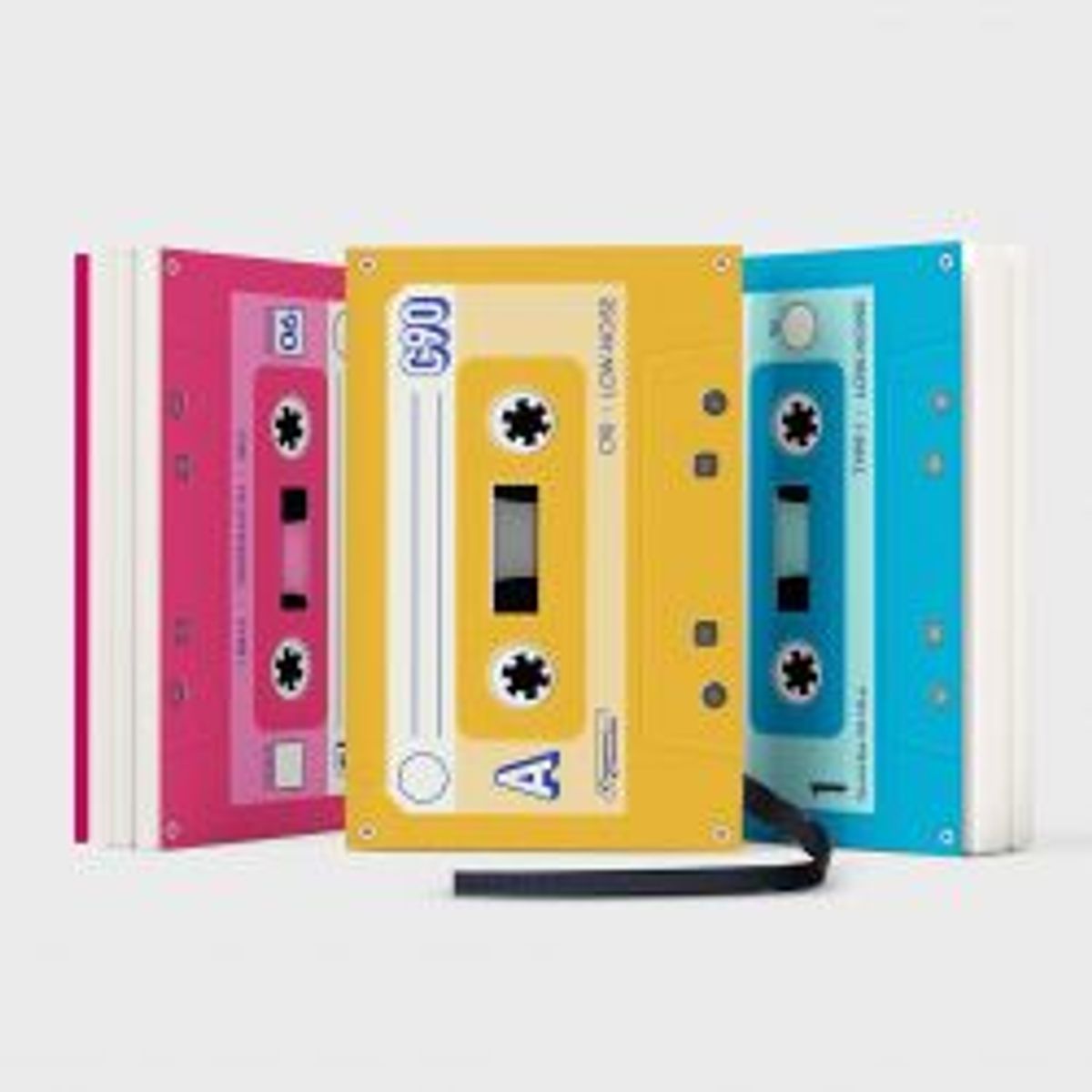 Suck Uk Notebooks Mixtape - 3 stk. - Notesbog