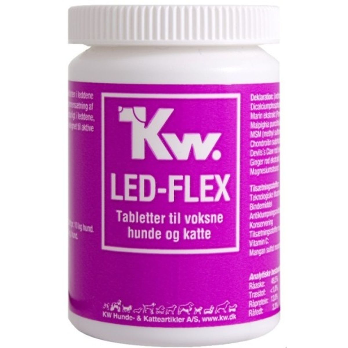 KW Led Flex. 60 stk. Tabletter til voksne hunde og katte.