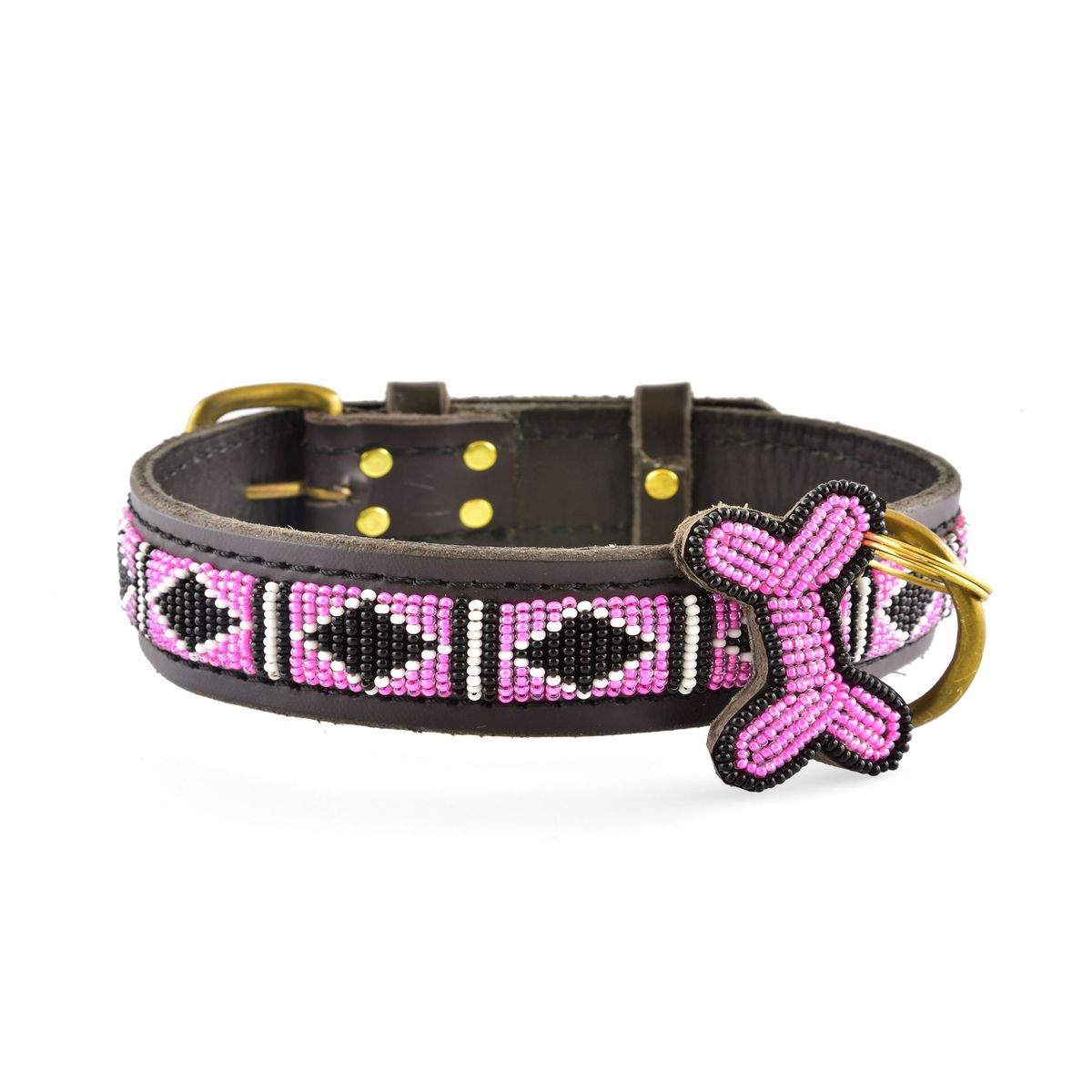 Rafiki Pink hundehalsbånd Zinj Design