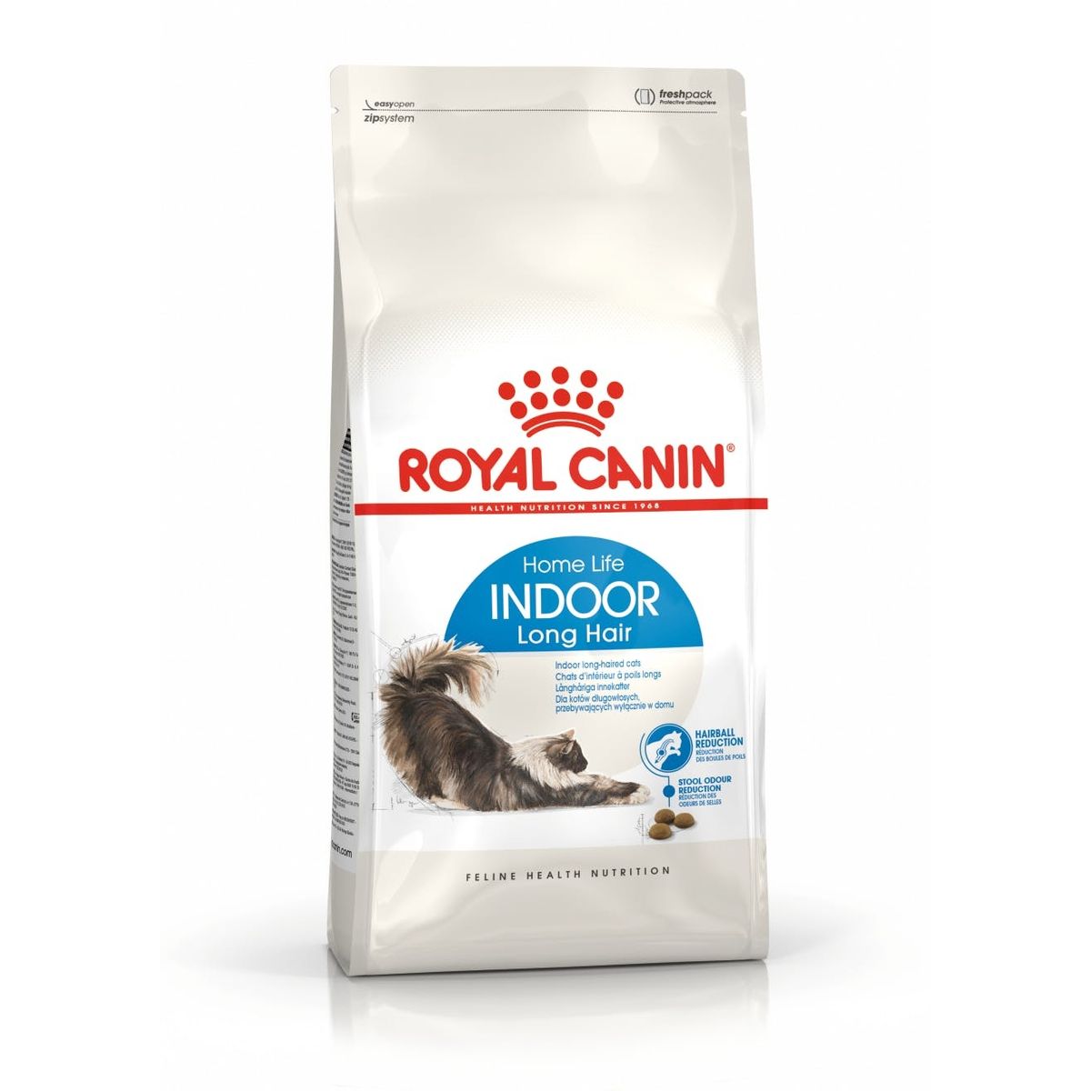 Royal Canin Indoor Long Hair. Fra 1år. 10kg.