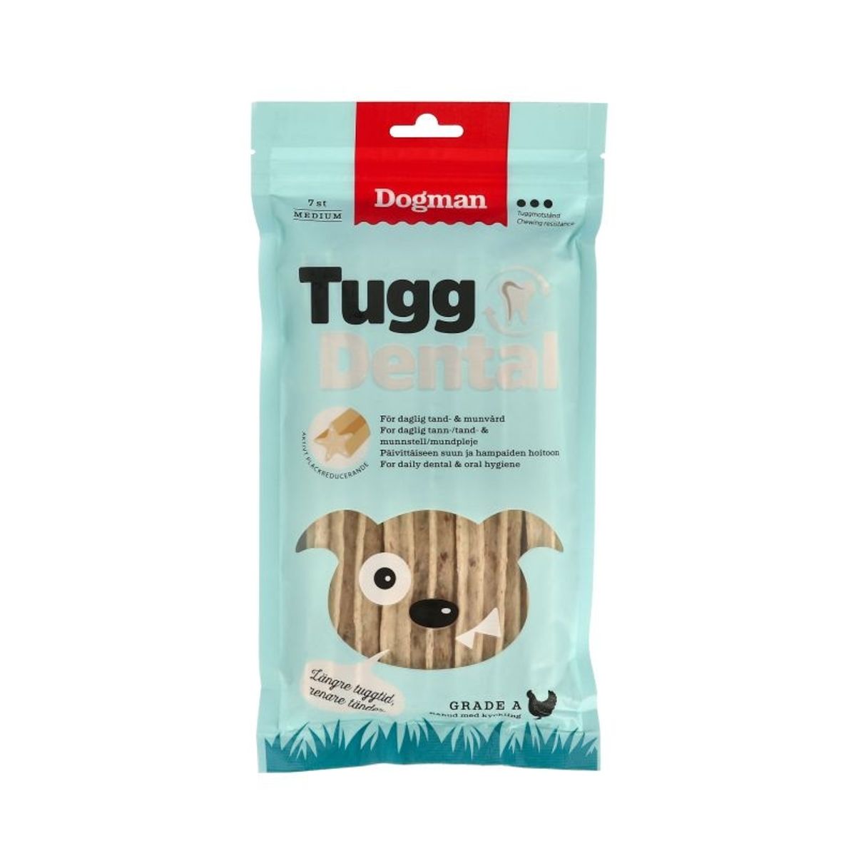 Tyggepind. Tugg Dental m. kylling. 160g.