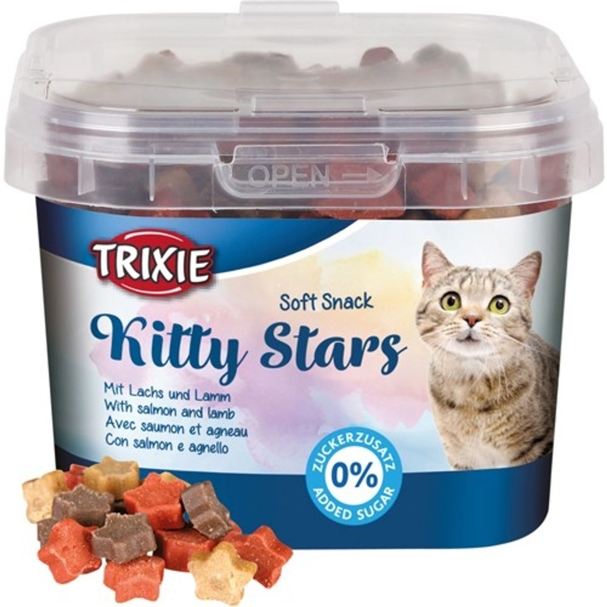 Soft Snack Kitty Stars kattegodbidder. 140 g.